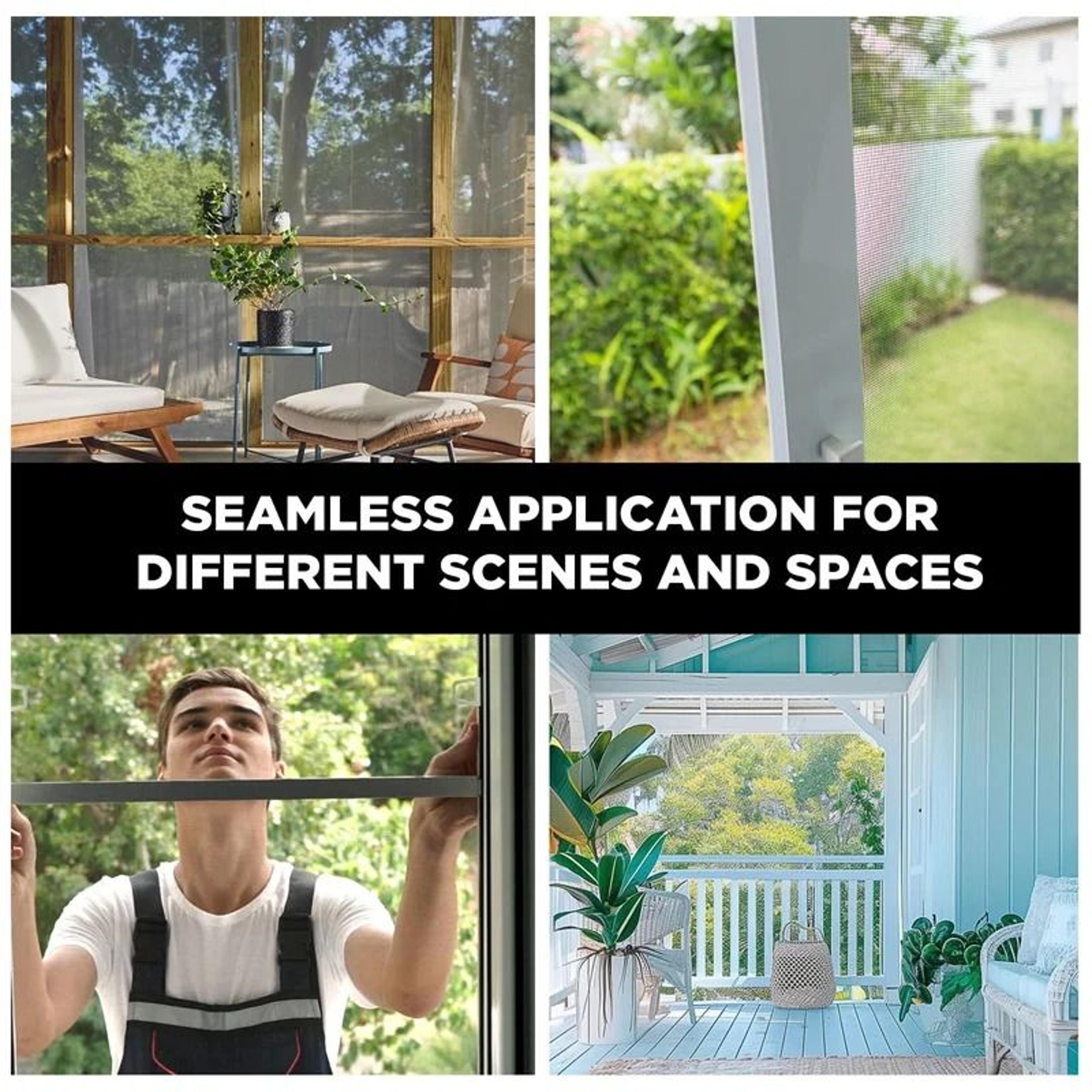 Durable Fiberglass Window Screen Mesh Replacement For Doors And Bug Protection 5