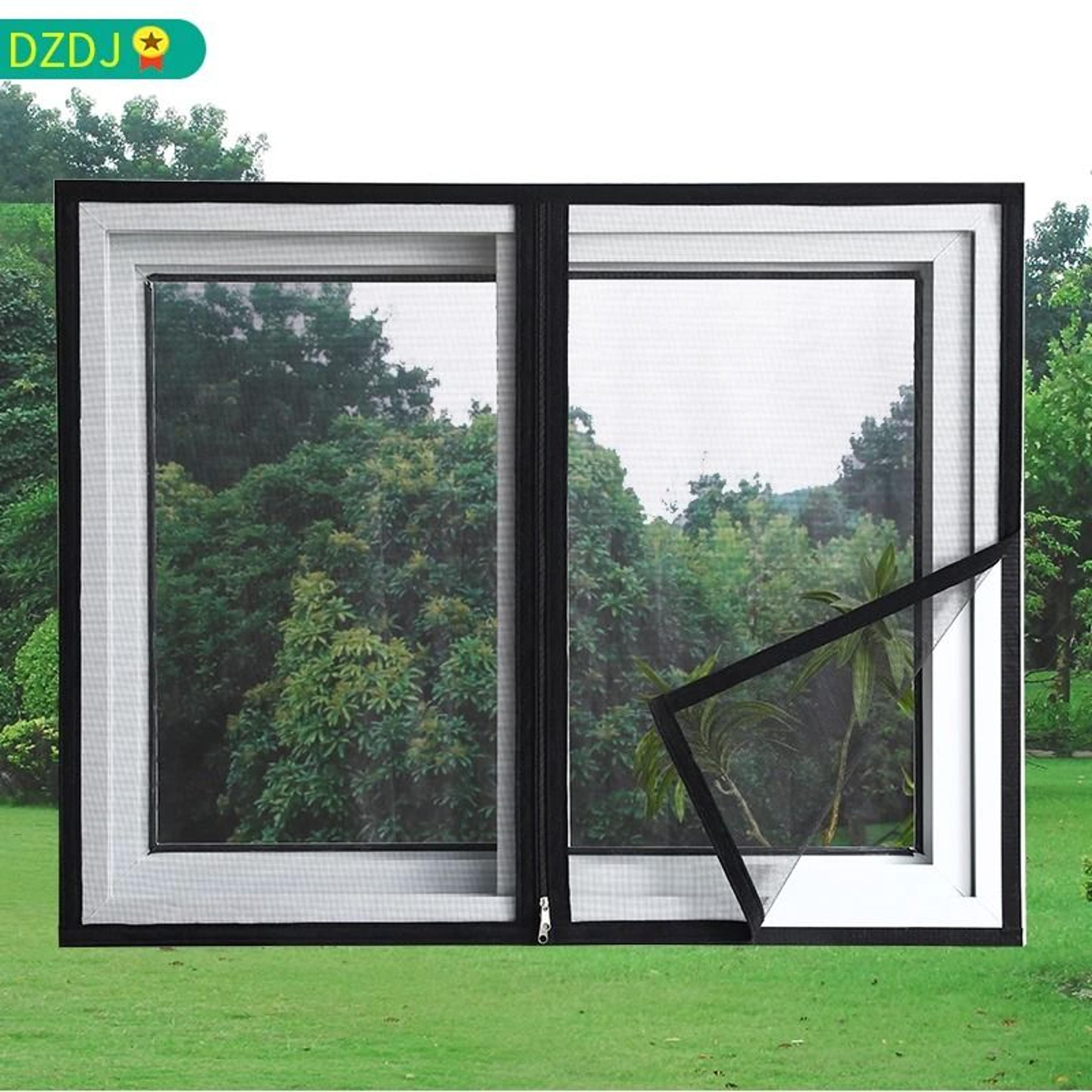 Custom Size Zipper Mosquito Window Screen Mesh For Easy Bug Protection 0