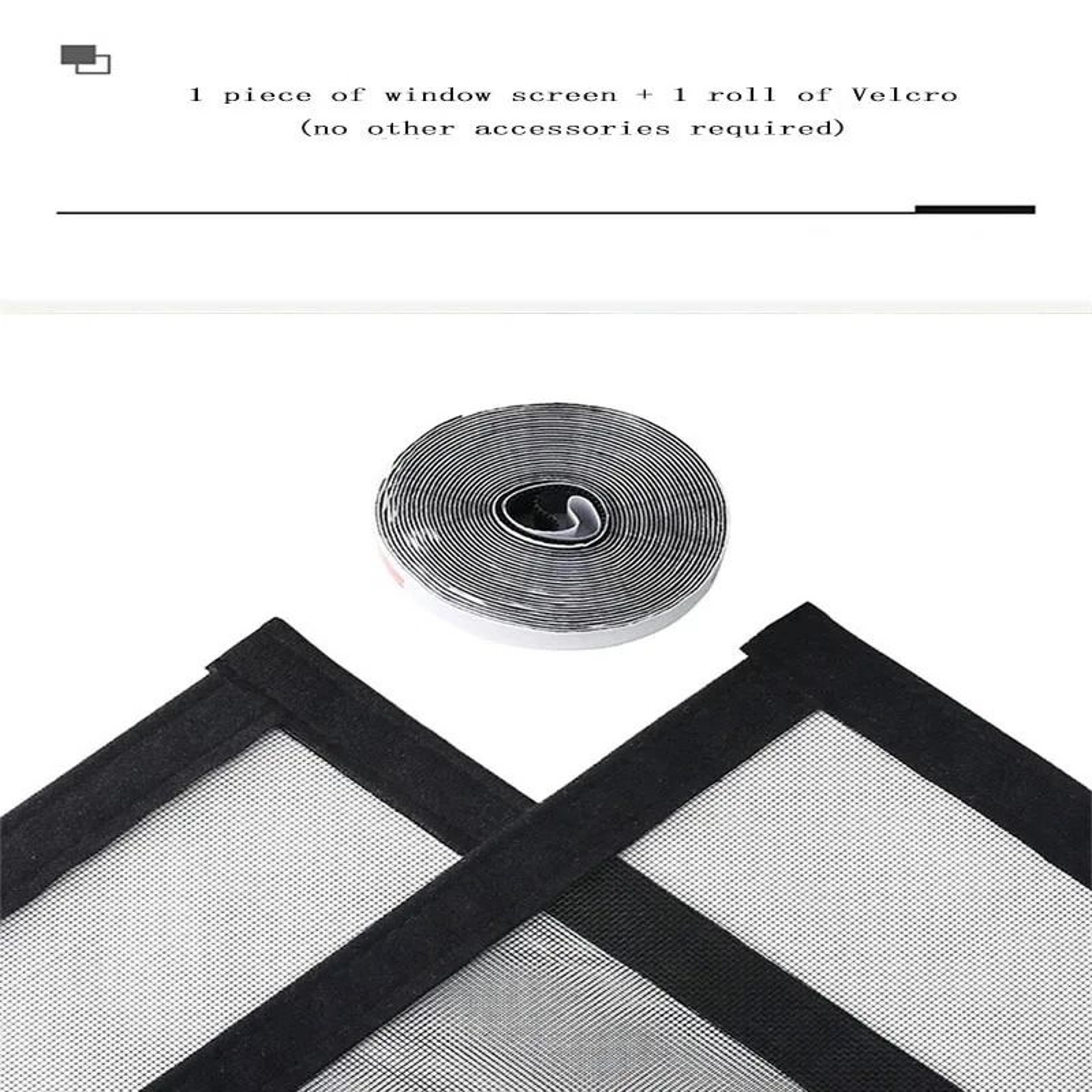 Self Adhesive Black Mosquito Window Screen Mesh For Easy Summer Protection 1