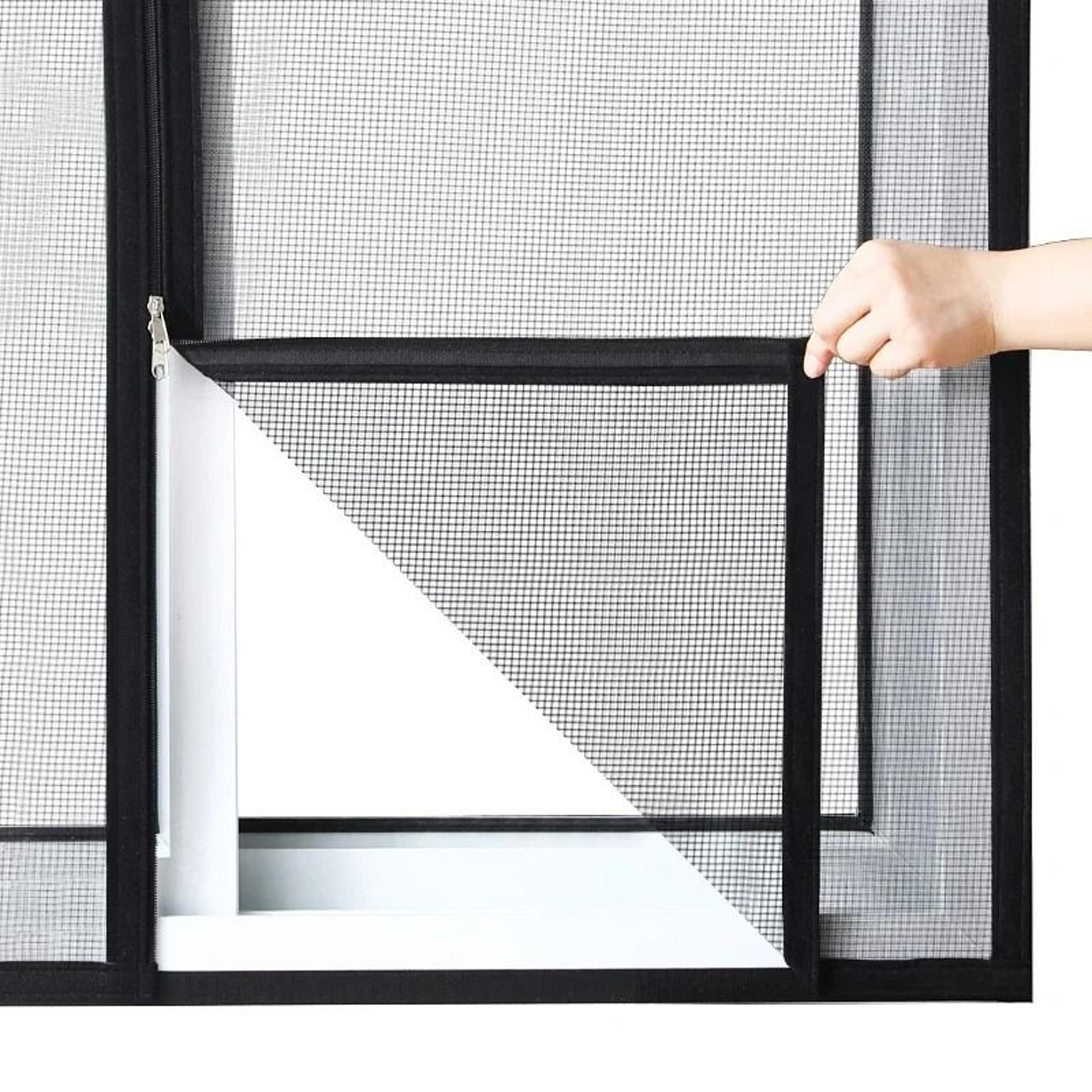 Custom Zippered Window Screen For Easy Fresh Air Insect Protection Home 4
