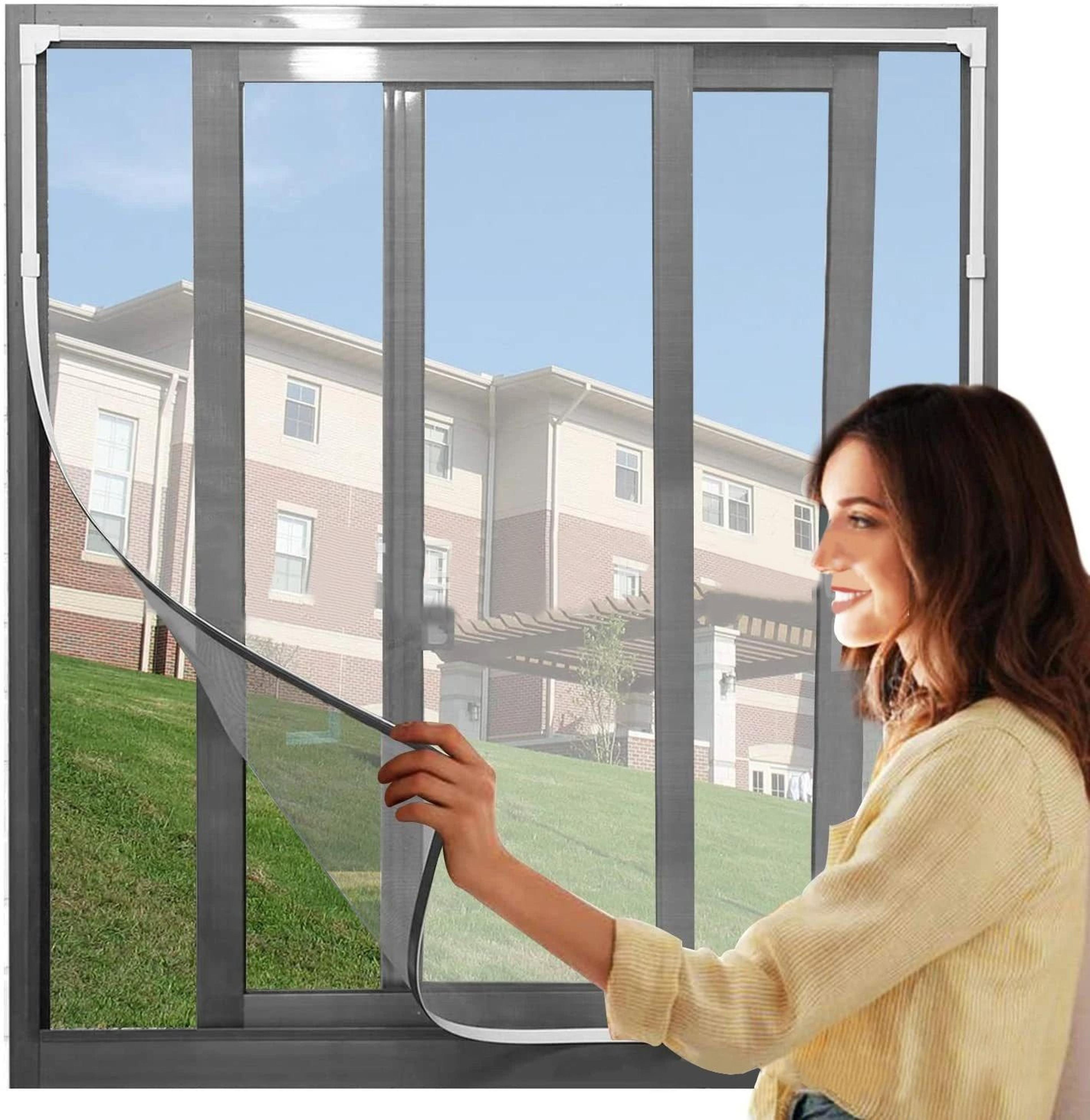 Magnetic Mosquito Window Screen Keeps Bugs Out With Easy Fresh Air 5