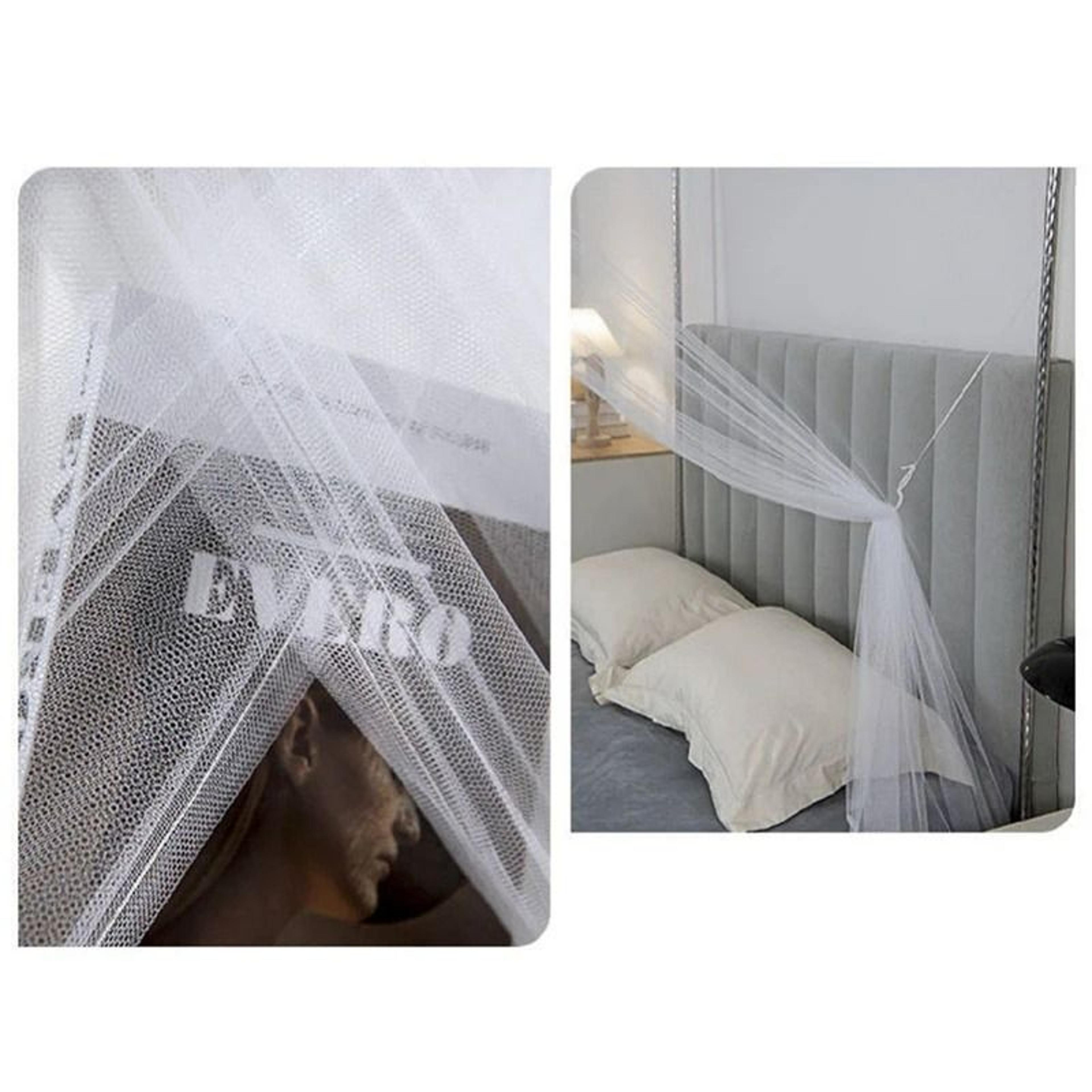 Four Corner Princess Lace Mosquito Bed Canopy Adds Elegant Insect Protection 9