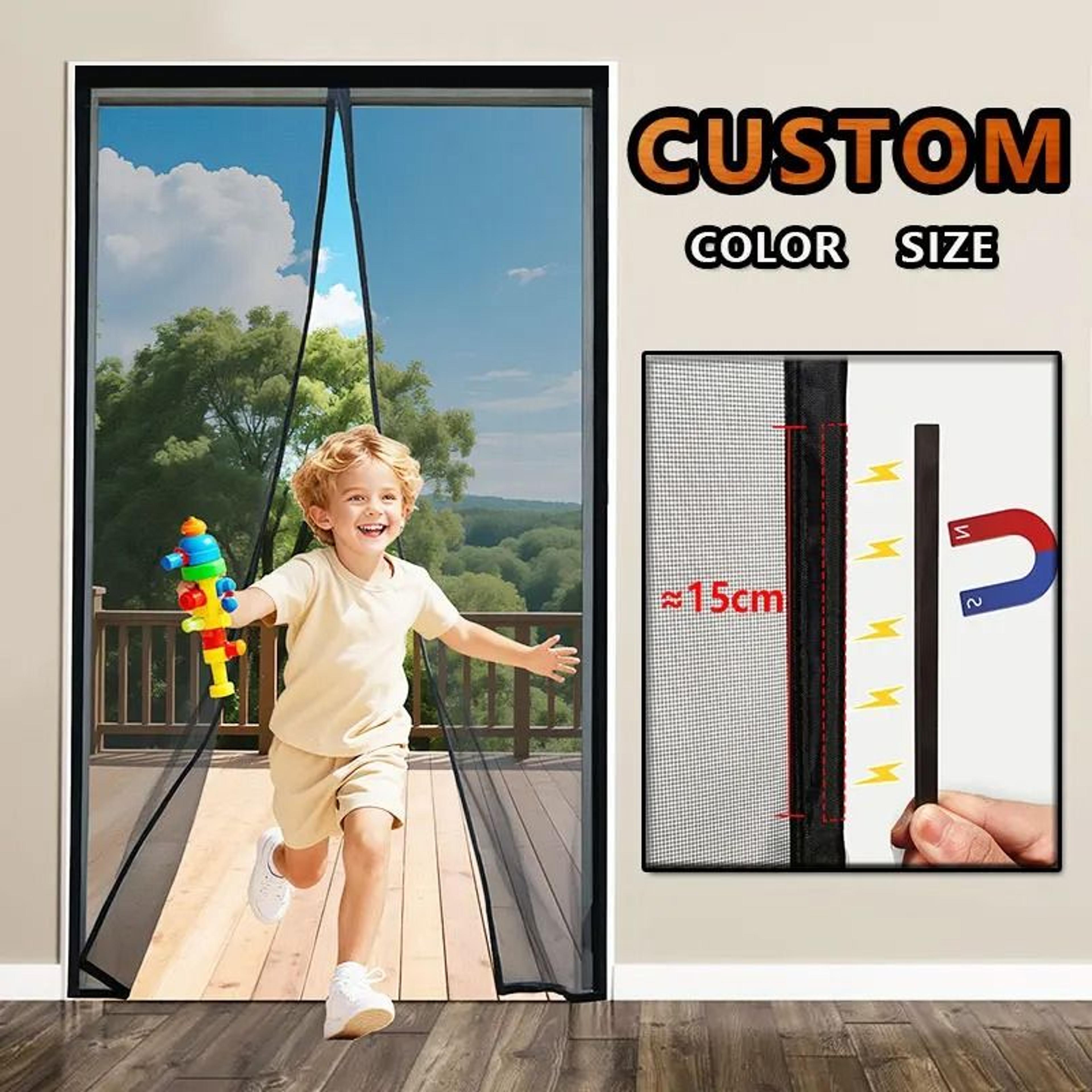 Fresh Air Magnetic Screen Door Mosquito Net Auto Closing Mesh Curtain 0