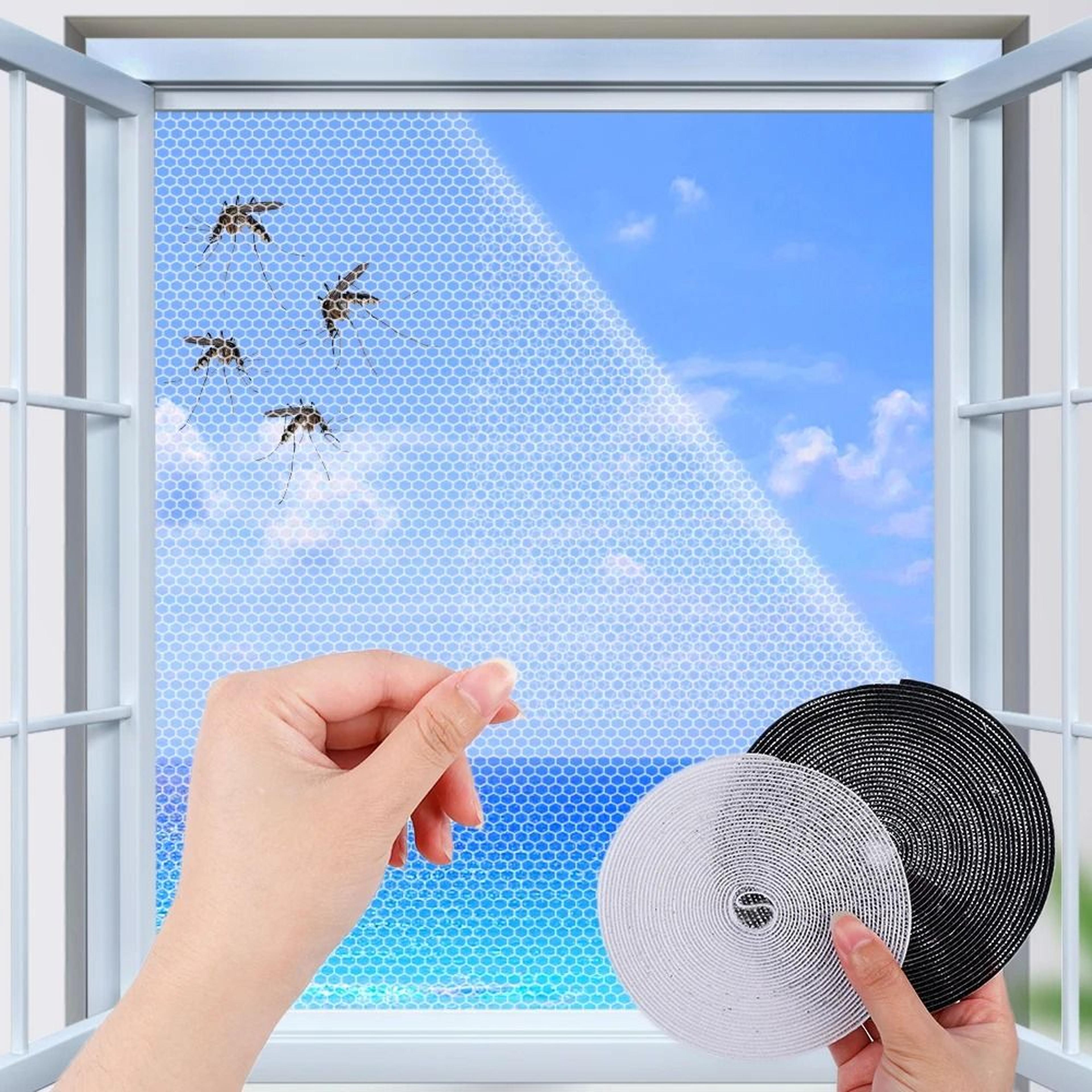 Self Adhesive Mosquito Window Screen Mesh For Fresh Air Bug Protection 6