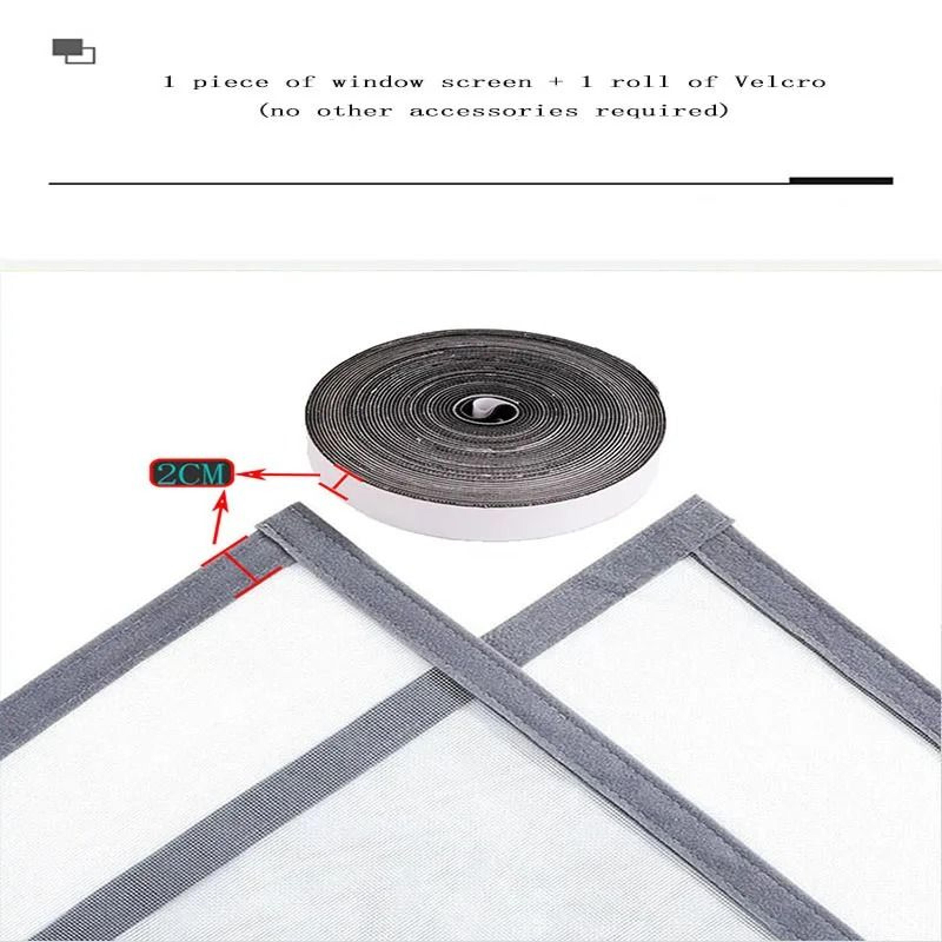 Gray Self Adhesive Mosquito Window Screen For Easy Summer Bug Protection 2