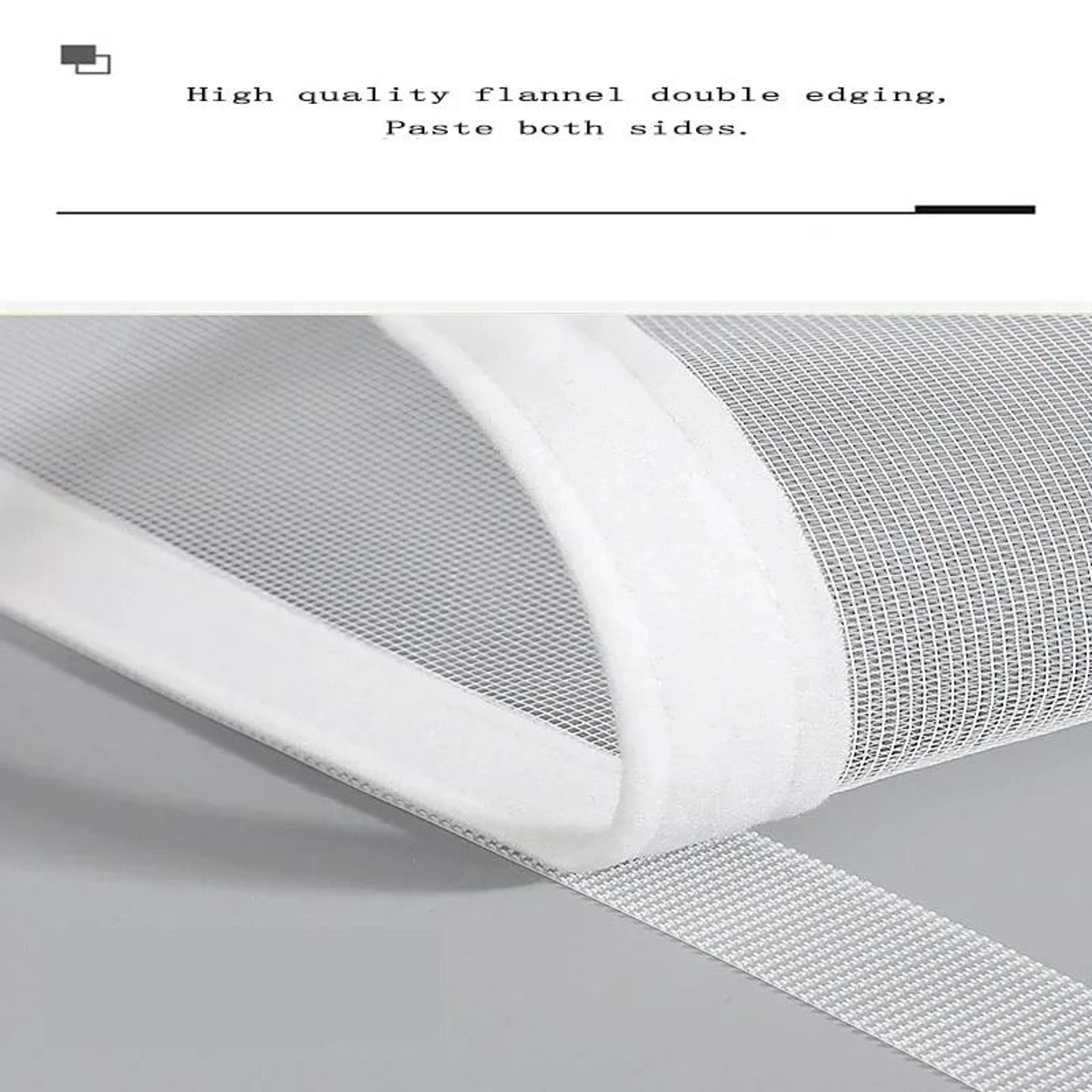 White Self Adhesive Mosquito Window Screen Mesh For Easy Summer Protection 0