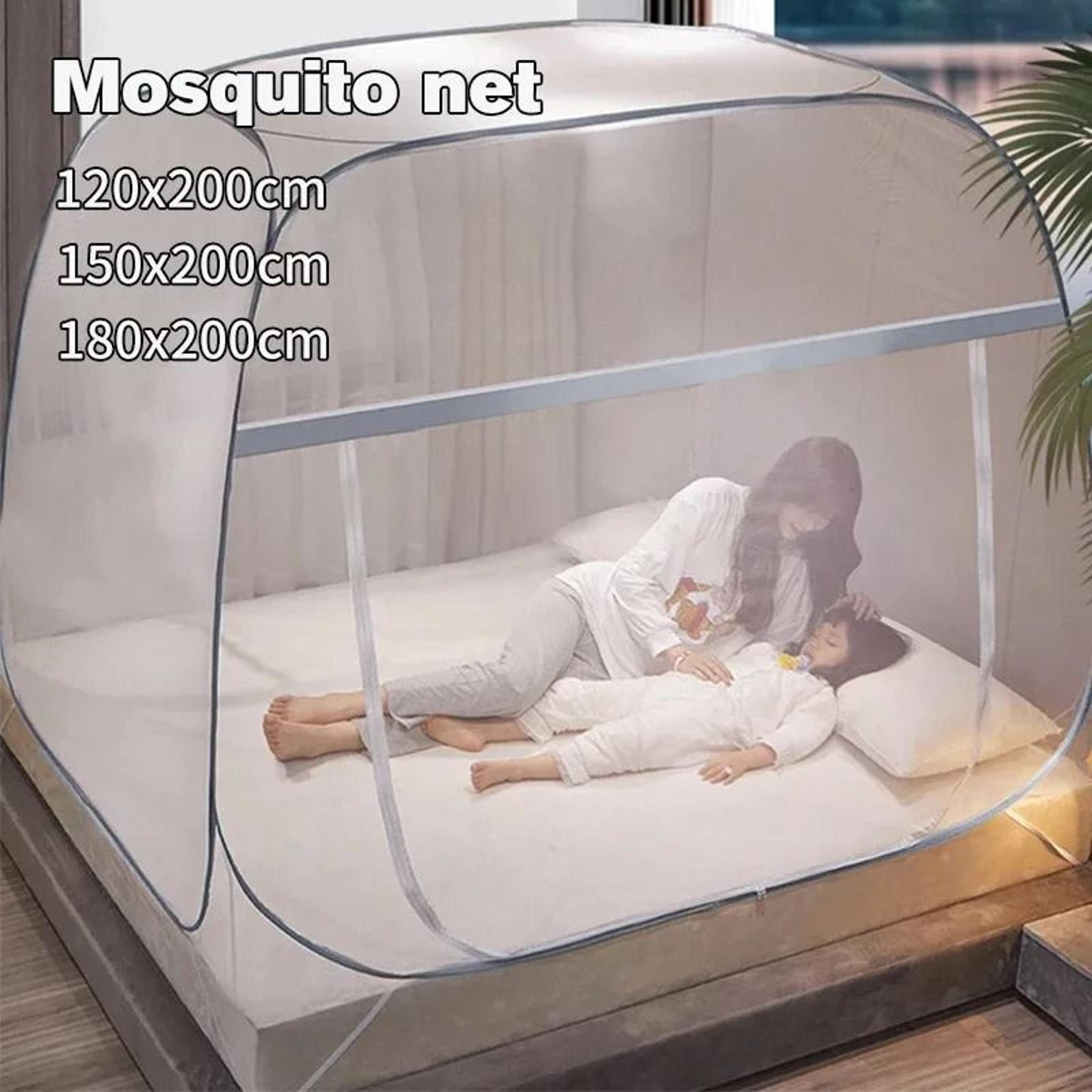 Portable Foldable Mosquito Net Tent For Comfortable Single Double Bed Protection 0