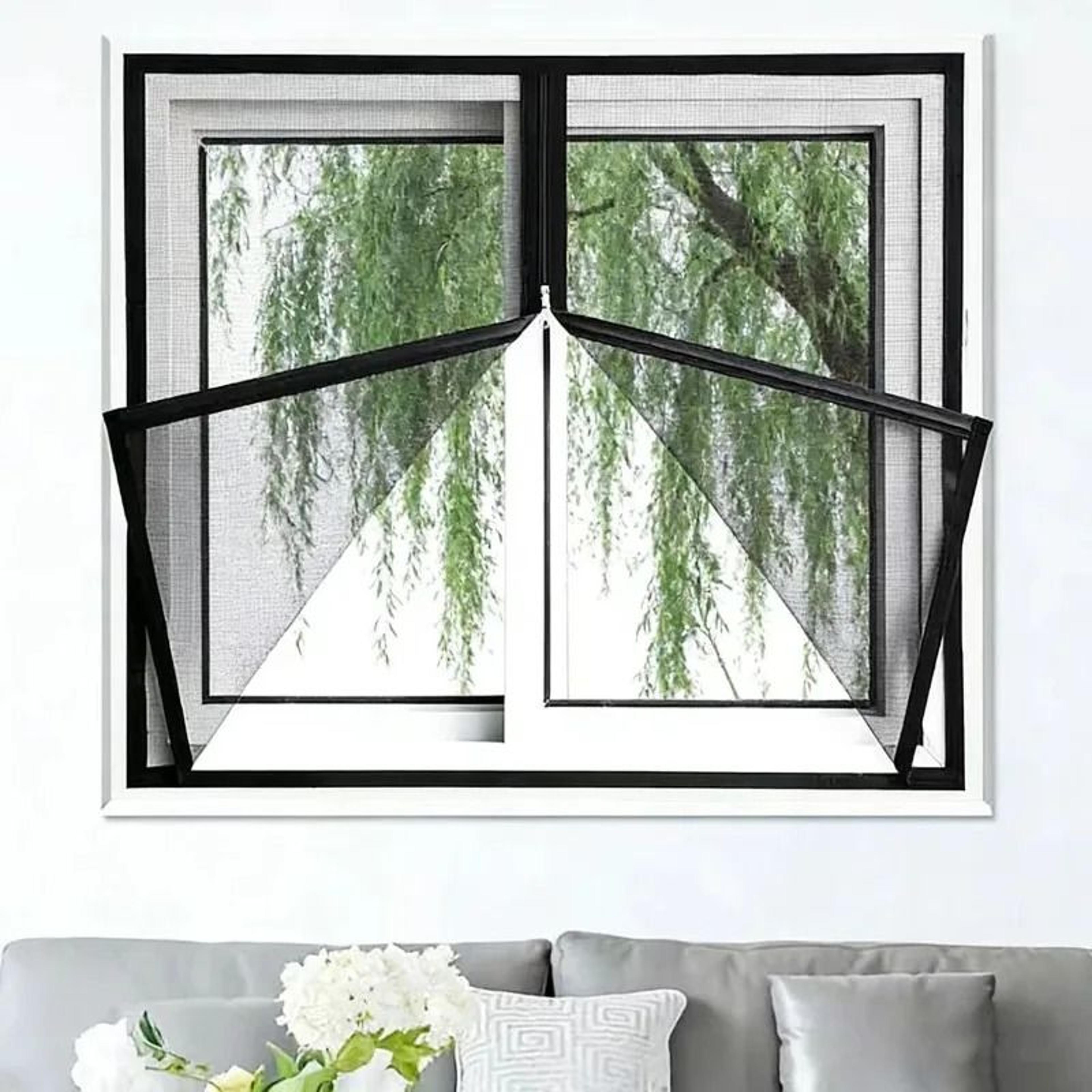 Custom Fit Zipper Window Screen For Easy Access And Mosquito Protection 6