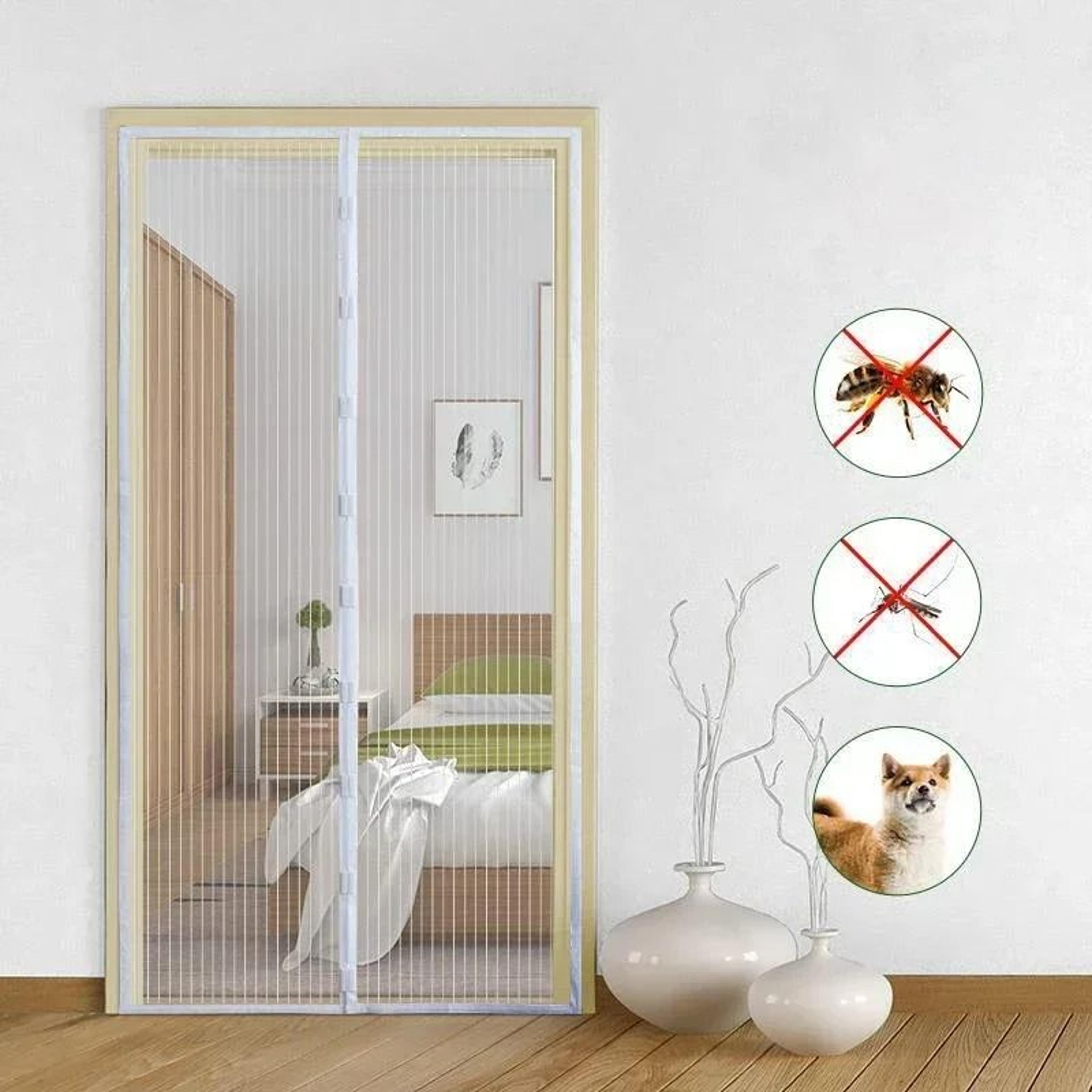 Auto Closing Magnetic Mosquito Screen Door Curtain For Fresh Air Protection 1