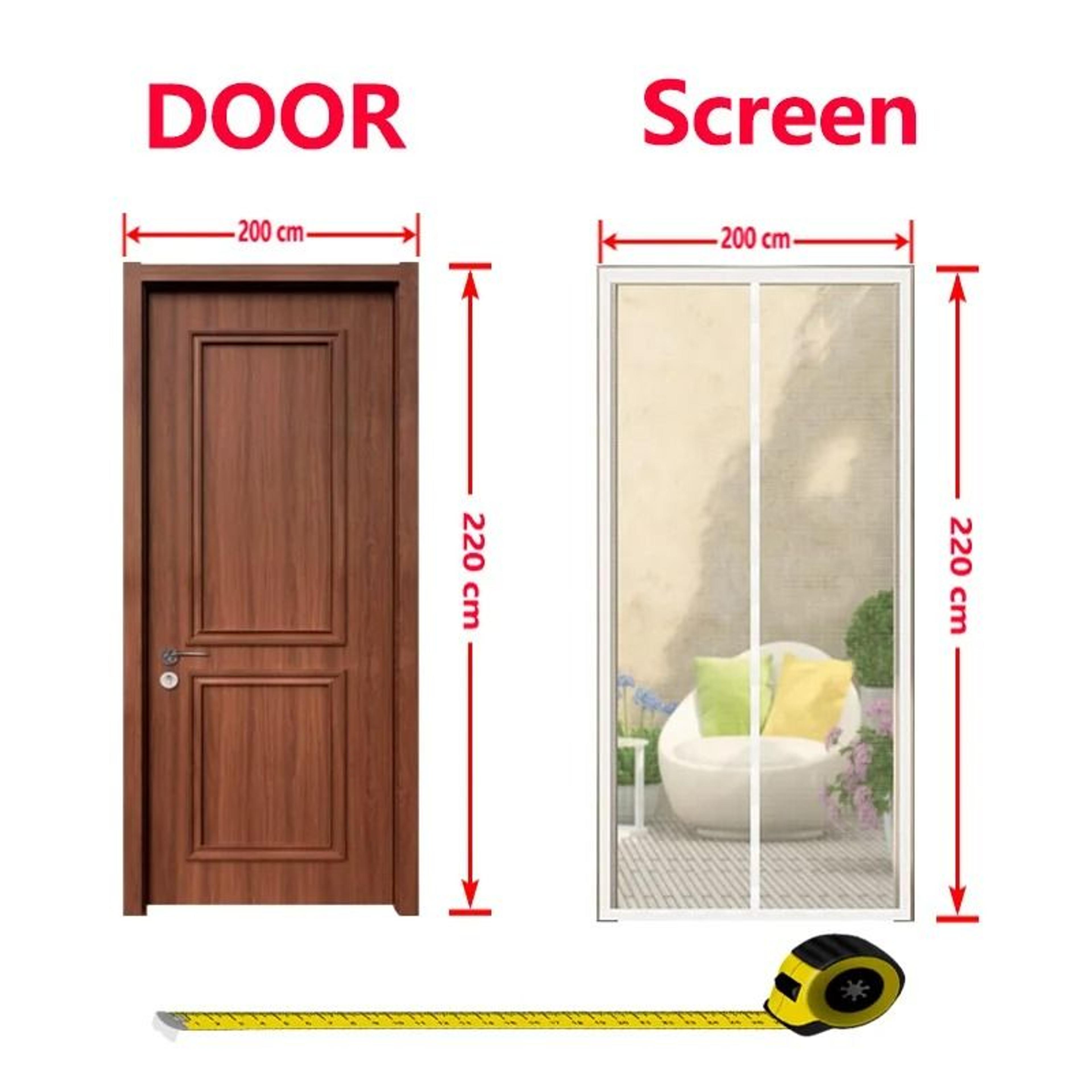 Custom White Magnetic Door Window Screen For Invisible Insect Protection Home 1