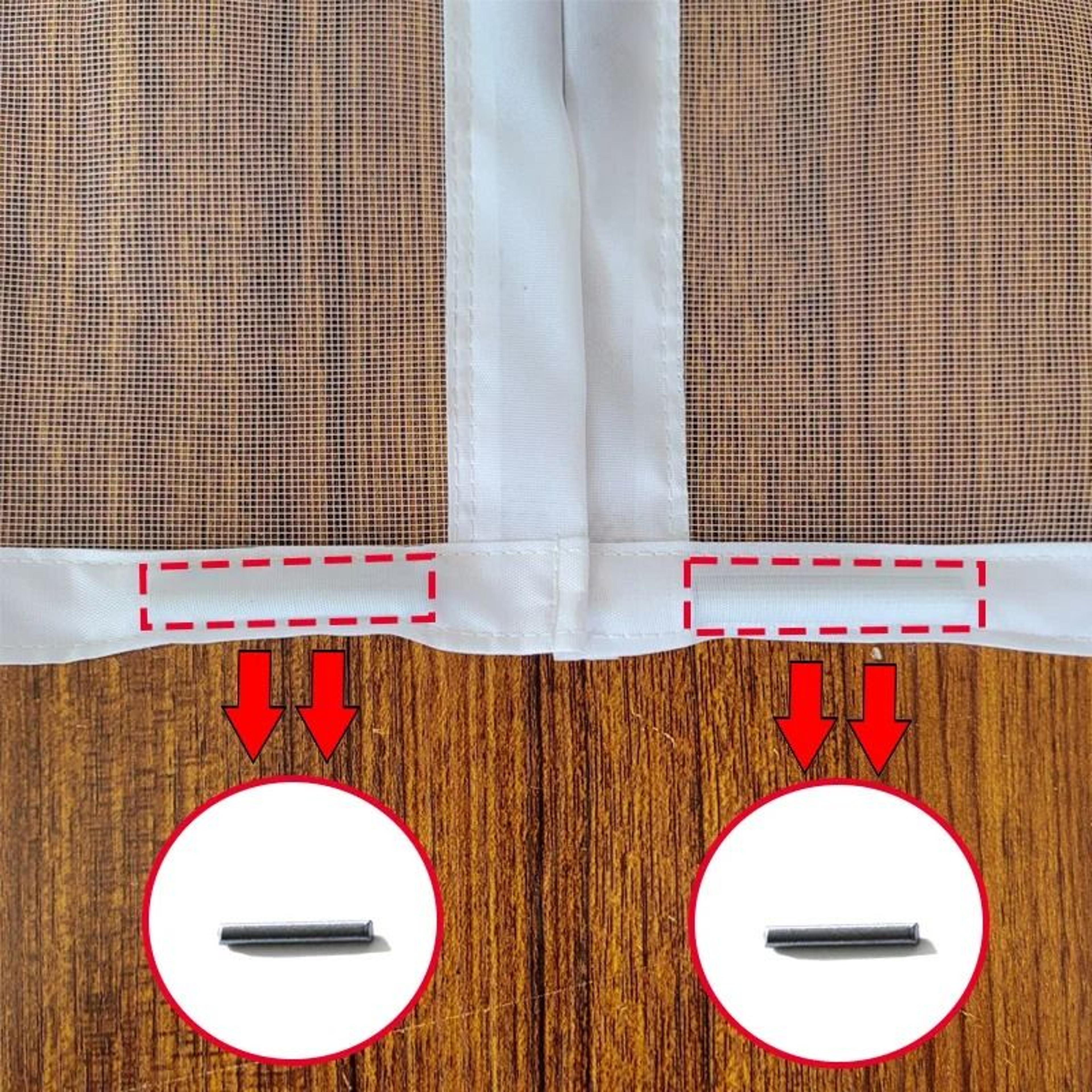Custom White Magnetic Door Window Screen For Invisible Insect Protection Home 2