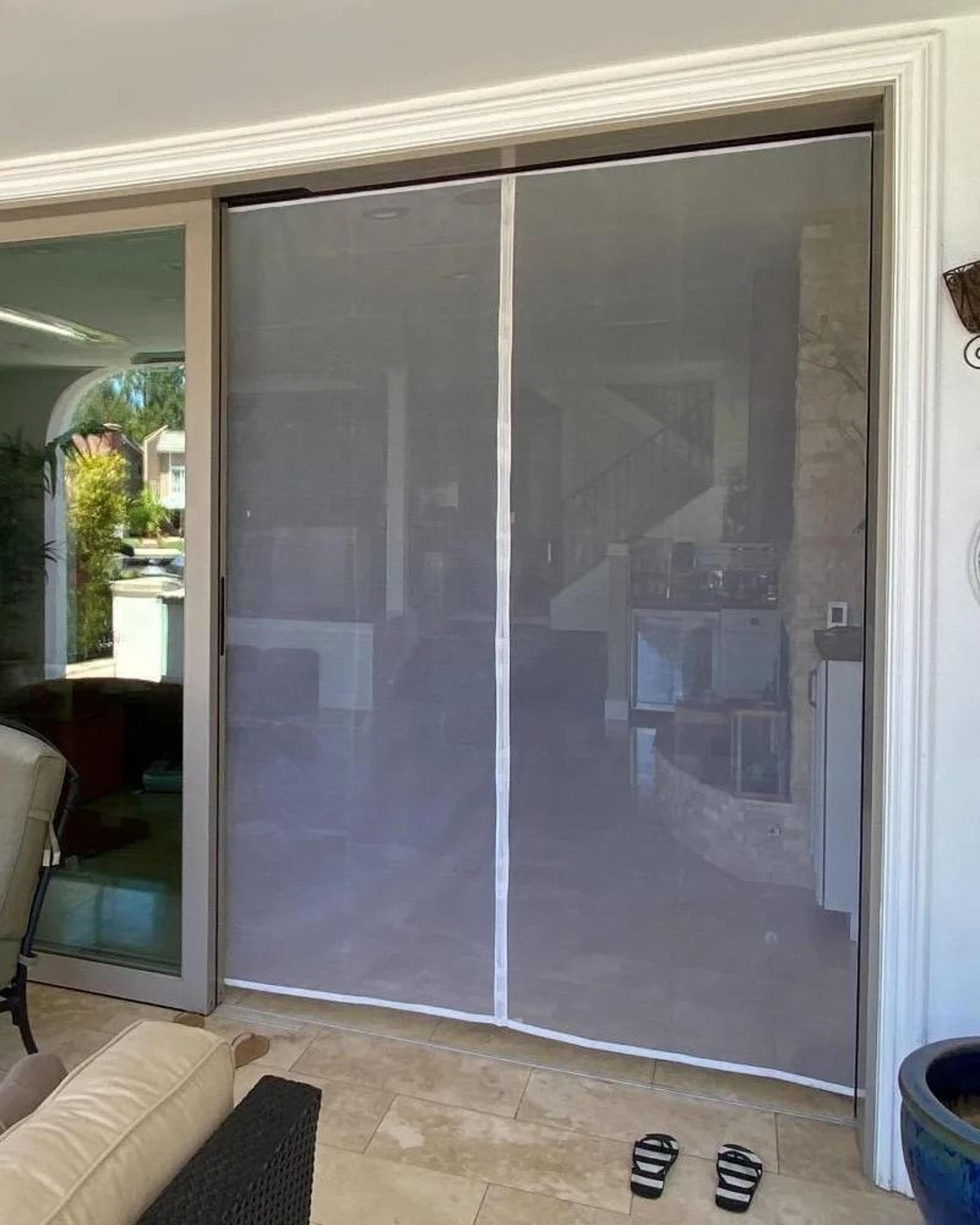 Custom White Magnetic Door Window Screen For Invisible Insect Protection Home 5
