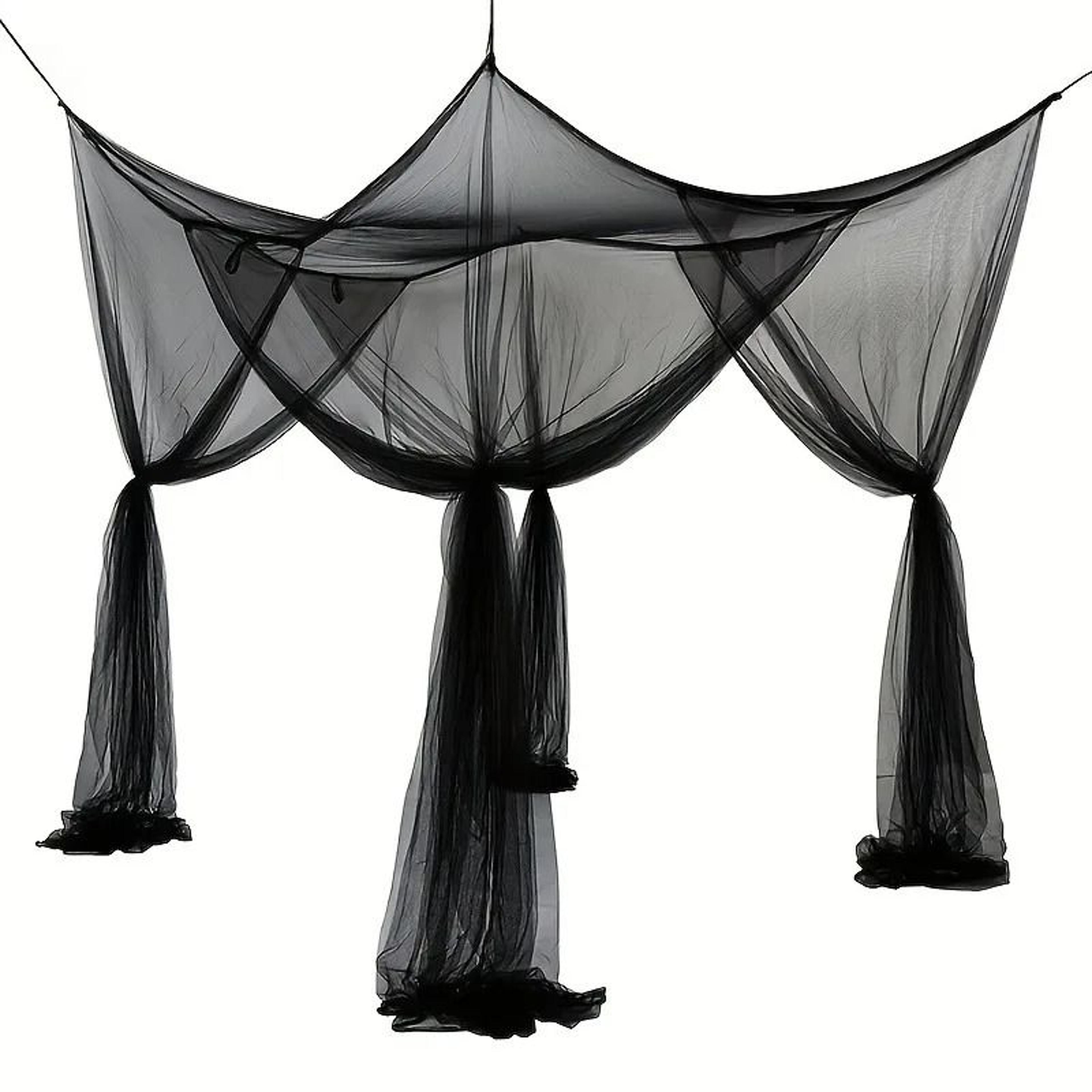 Floor To Ceiling Quadrangle Mosquito Net With Double Opening Bed Protection 9