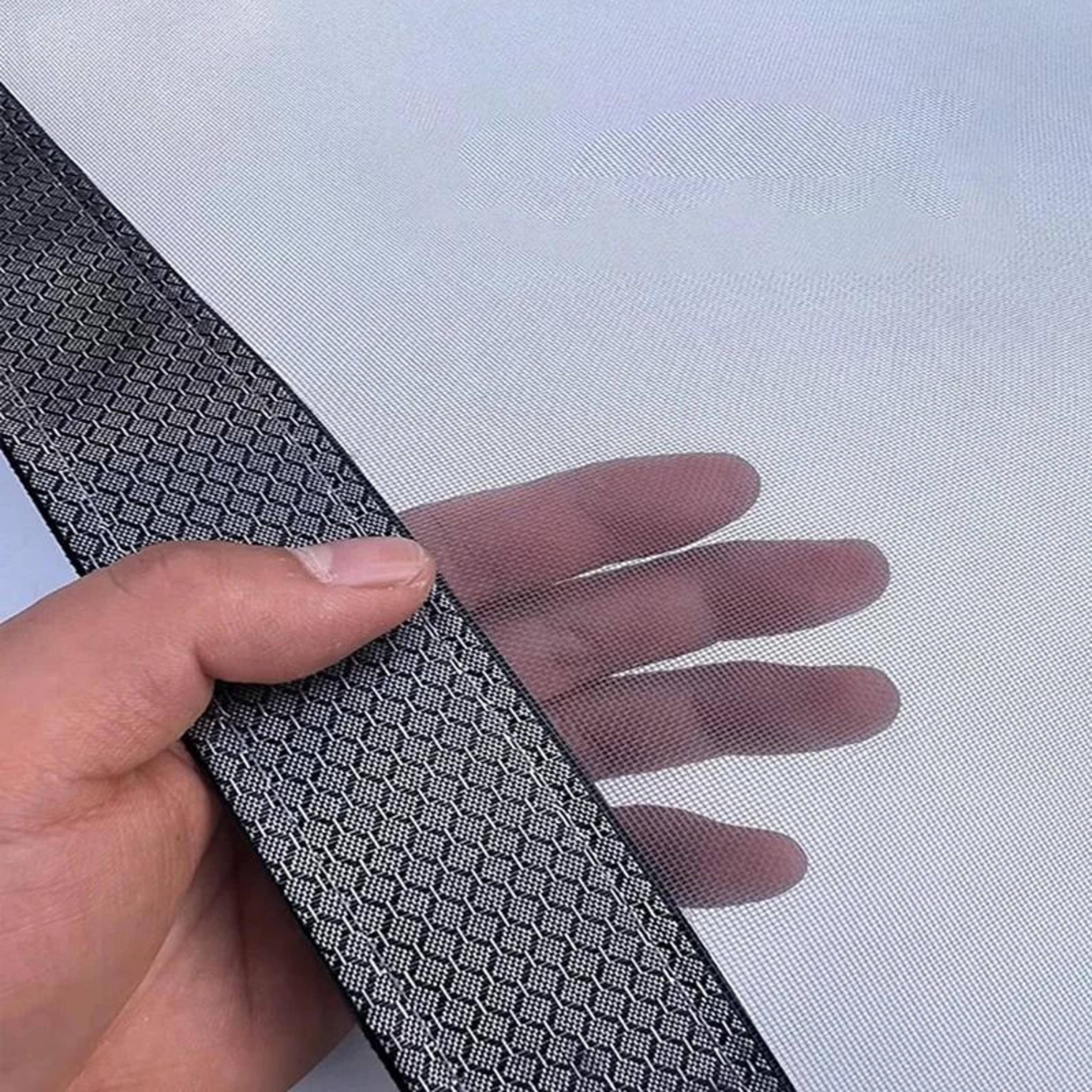 Black Side Opening Magnetic Mosquito Screen Door For No Drill Protection 3