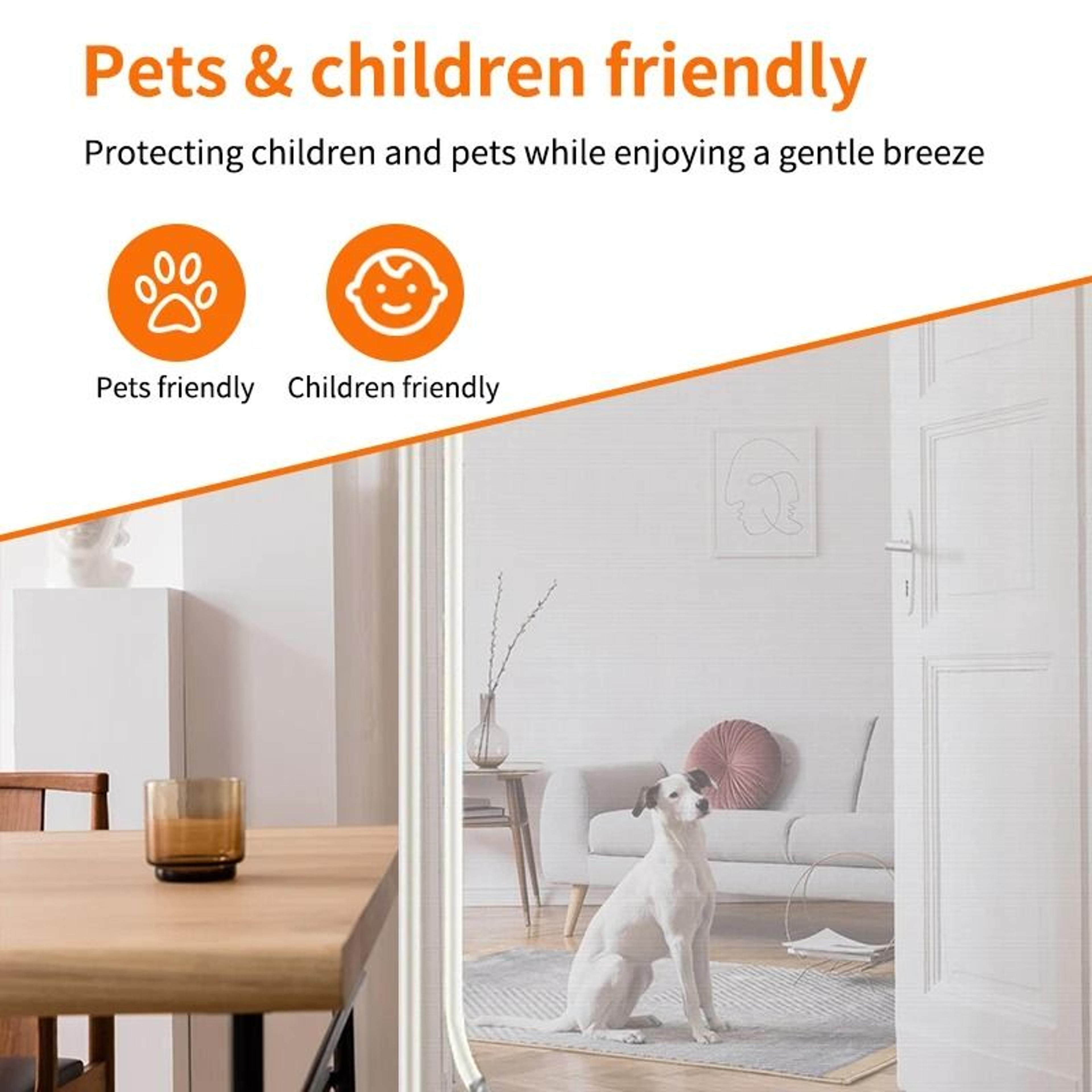 Reinforced Cat Proof Mesh Door With Dual Zipper Scratch Protection 5