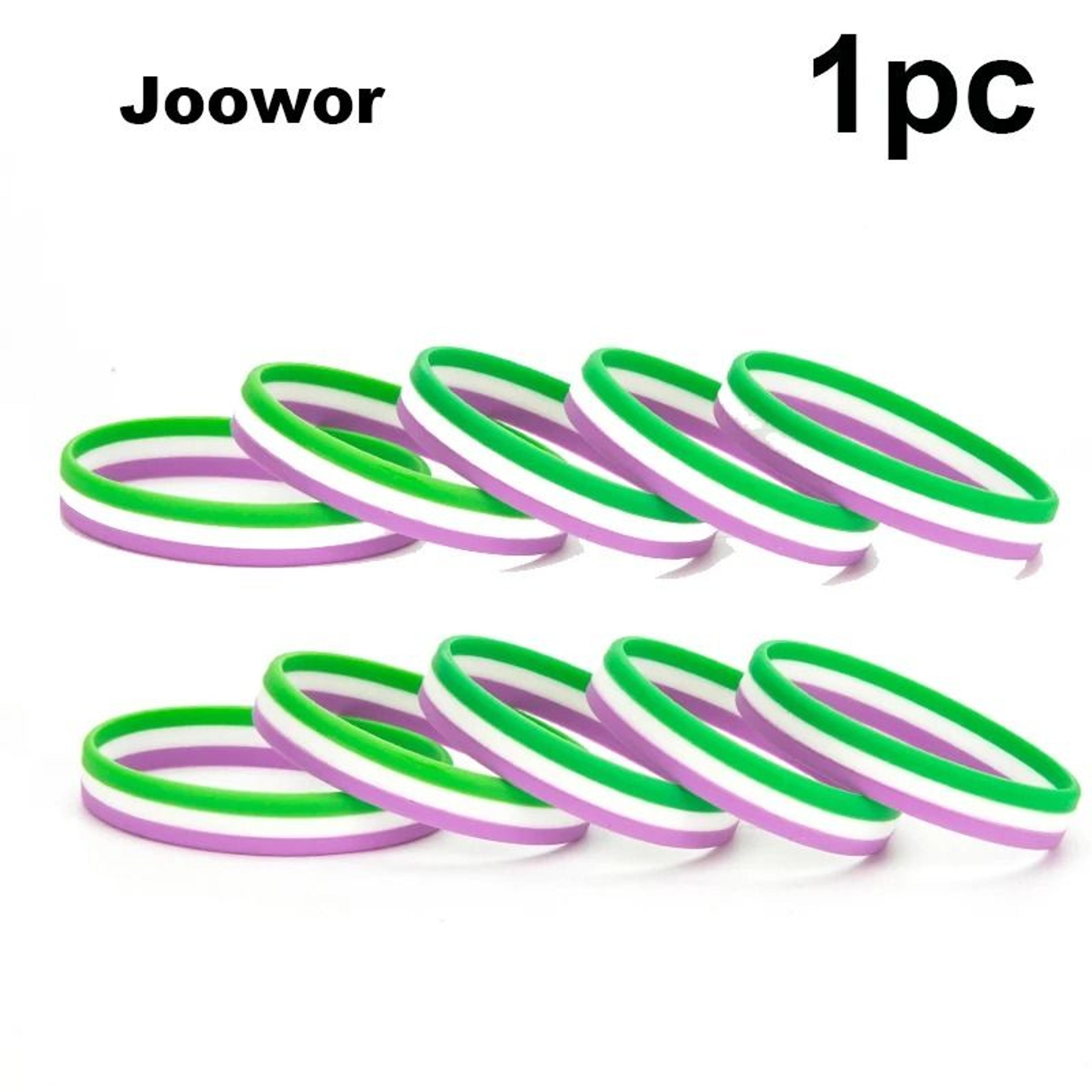Rainbow Pride Silicone Bracelet Colorful Wristband For Everyday Identity Expression Jewelry 8