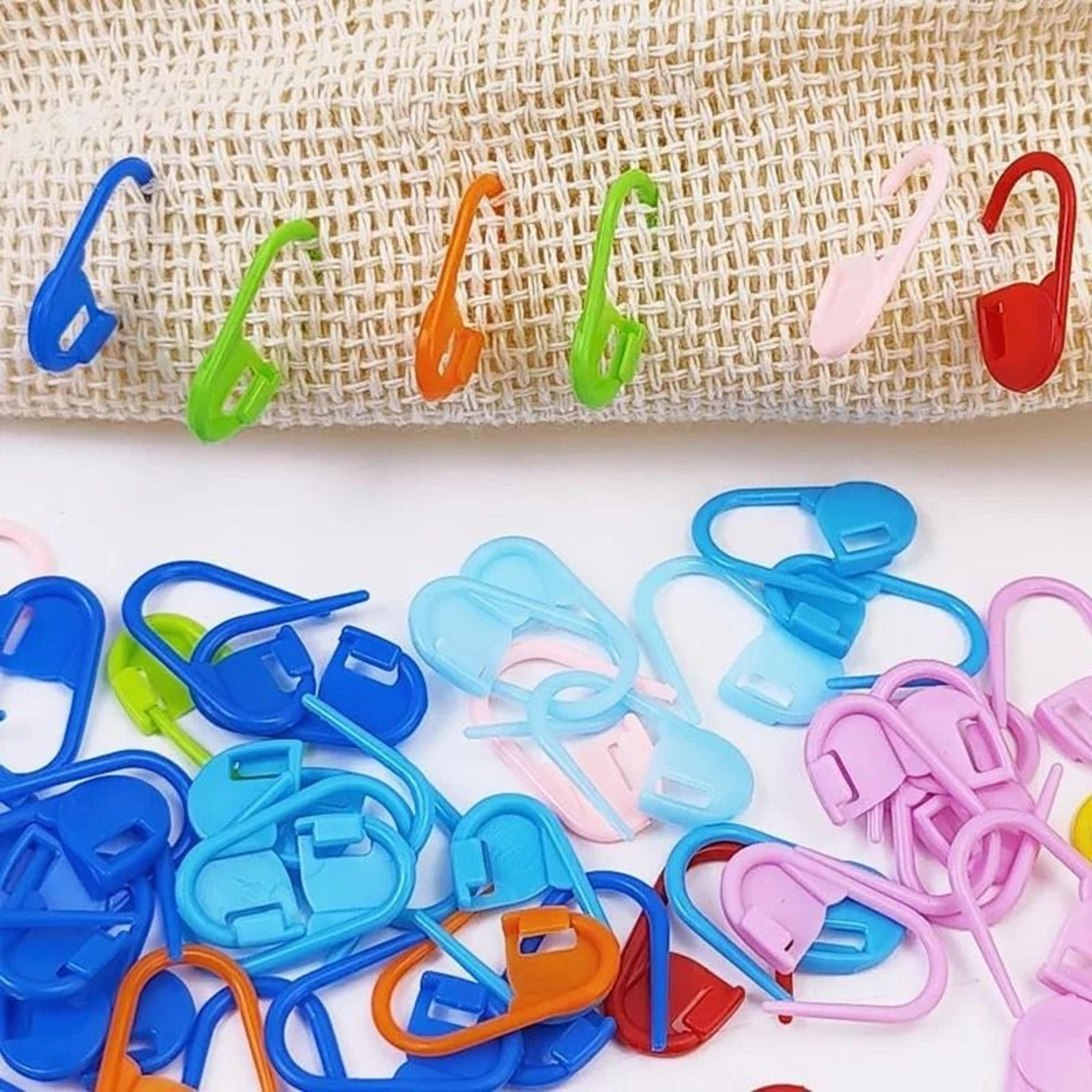 Colorful Locking Stitch Markers For Easy Crochet Knitting Row Tracking Clips 5