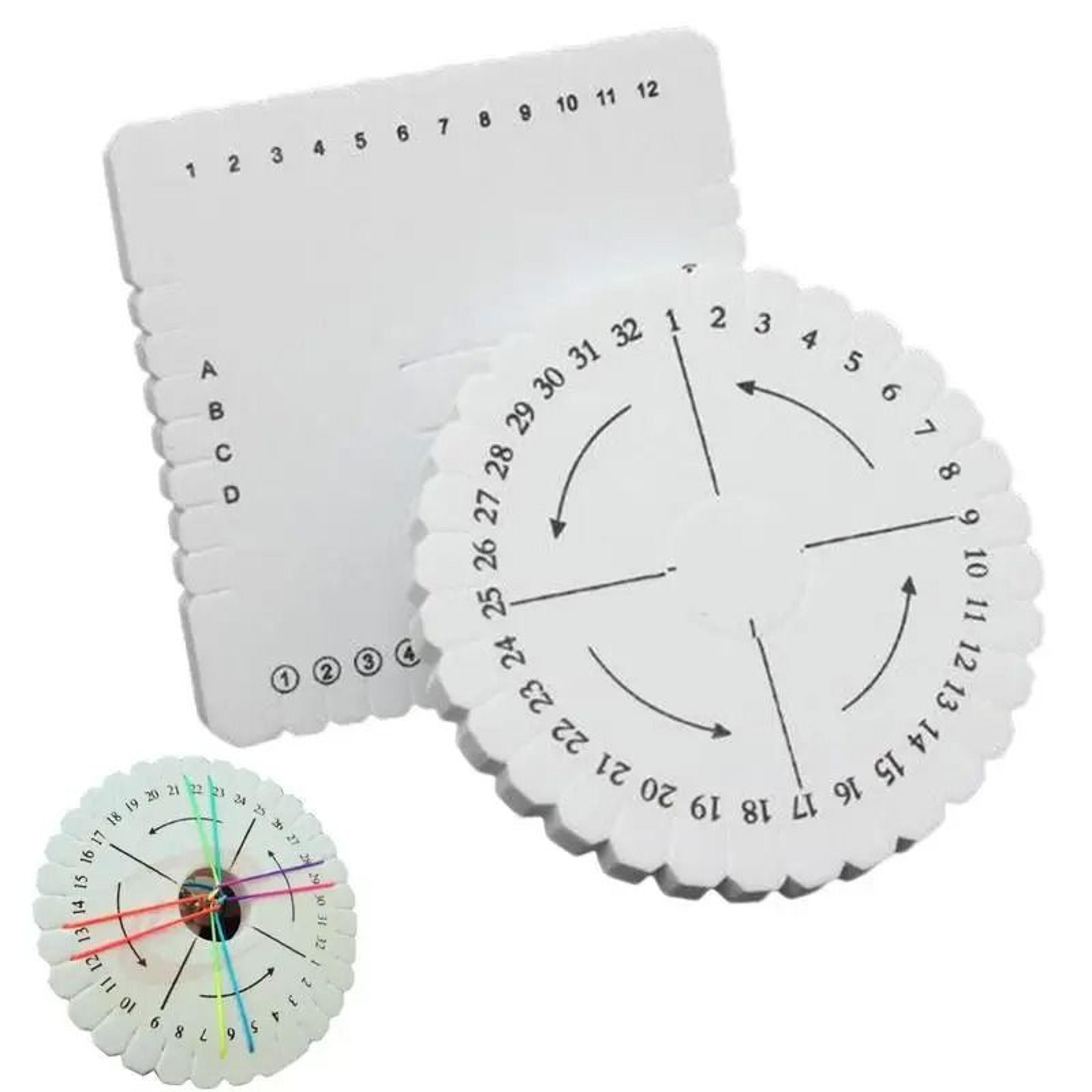 Round Square Kumihimo Braiding Discs For Easy Bracelet Cord Jewelry Making 2