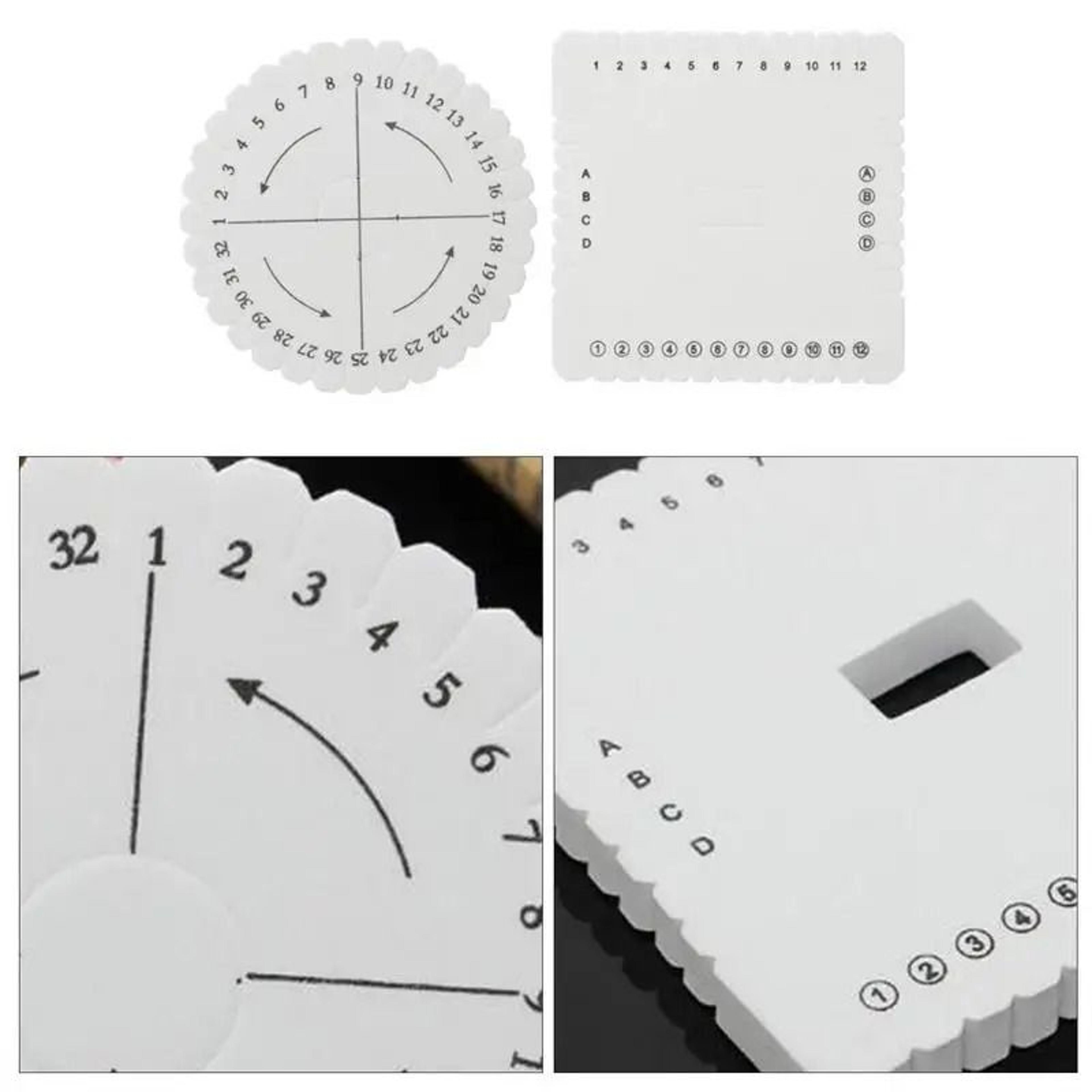 Round Square Kumihimo Braiding Discs For Easy Bracelet Cord Jewelry Making 5