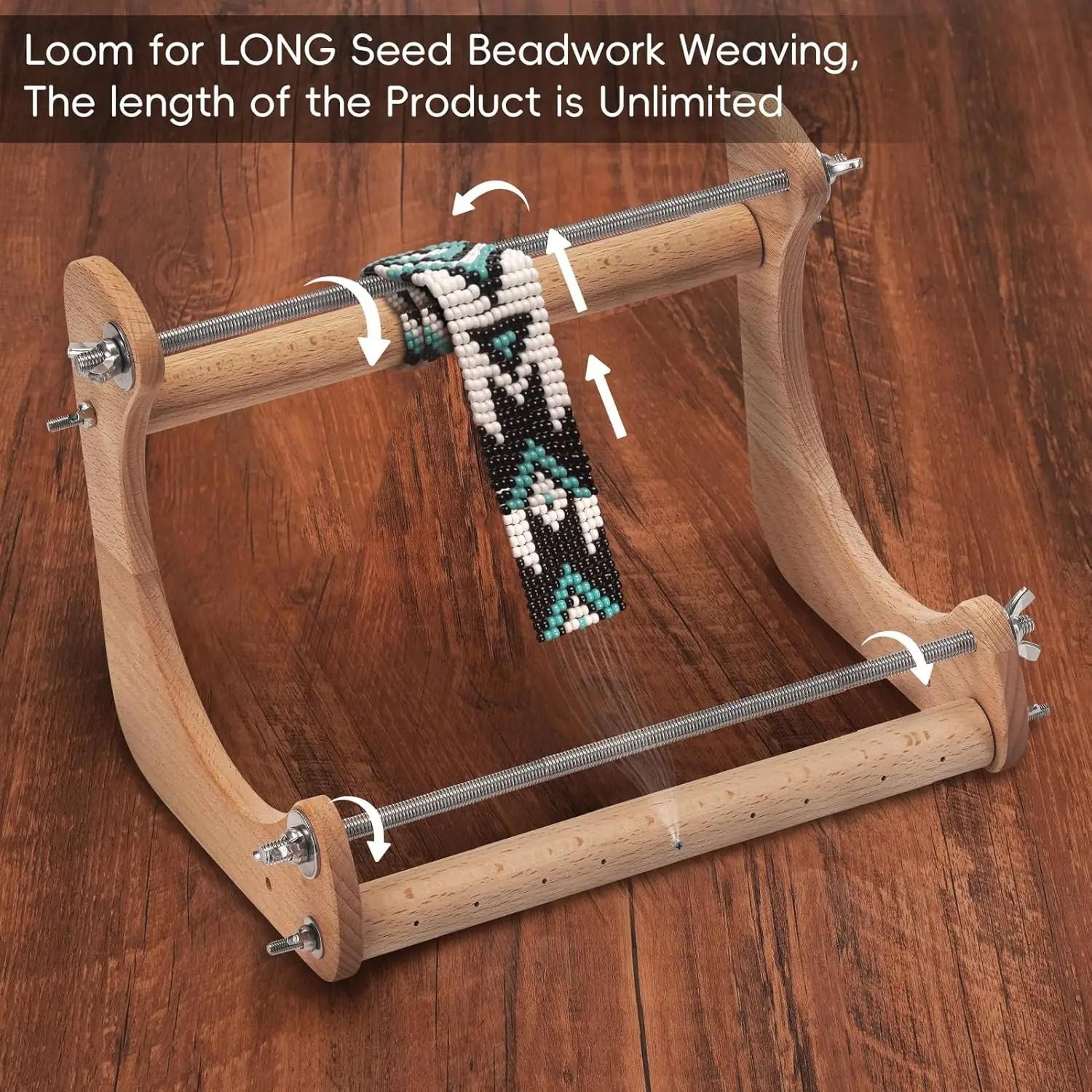 Wooden Bead Loom Kit For Easy Bracelet Jewelry Weaving Handmade Projects 3