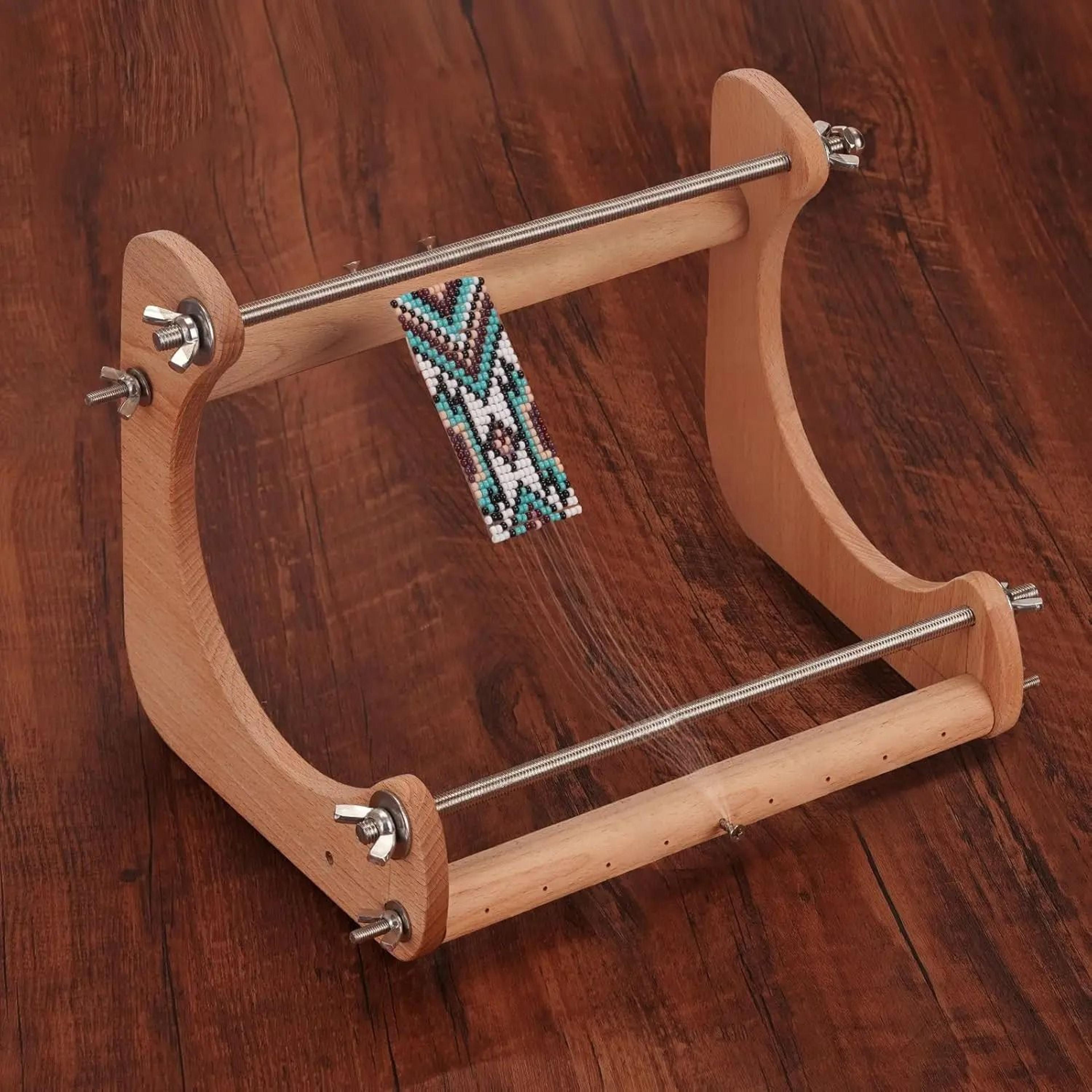 Wooden Bead Loom Kit For Easy Bracelet Jewelry Weaving Handmade Projects 5