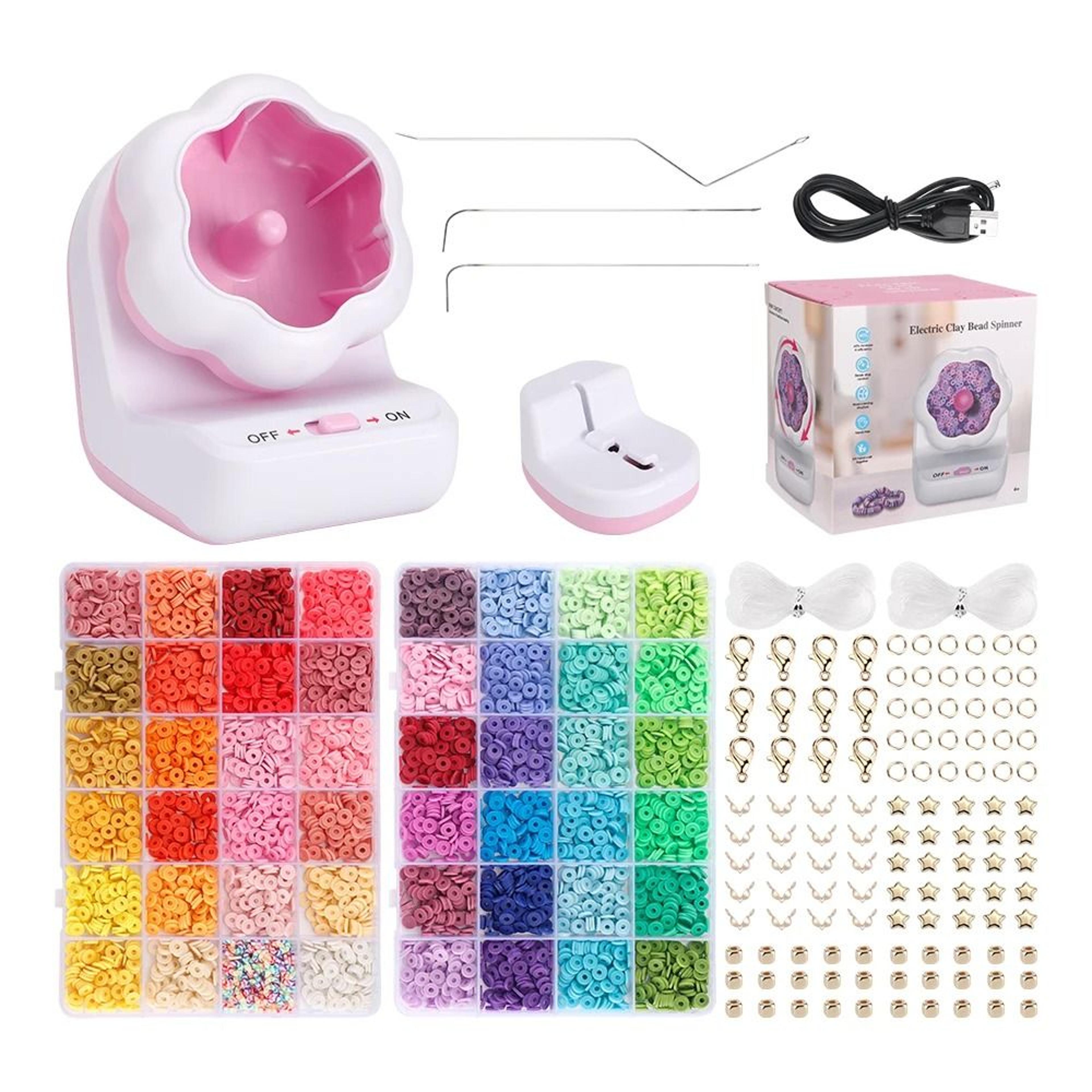 Electric Clay Bead Spinner Kit For Fast Bracelet Jewelry Making 2