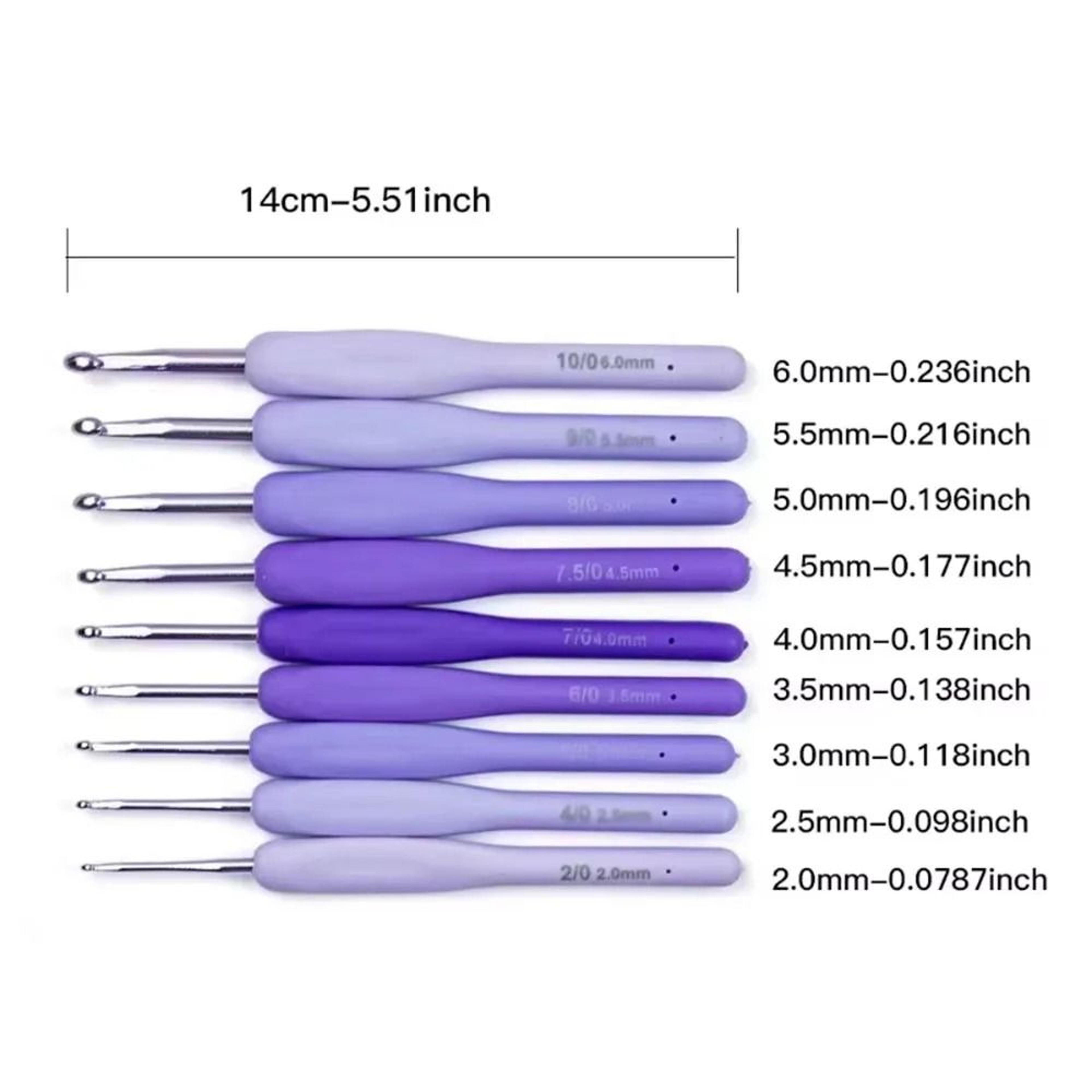 Comfort Grip Ergonomic Crochet Hook Set For Smooth Yarn Crafting Projects 2