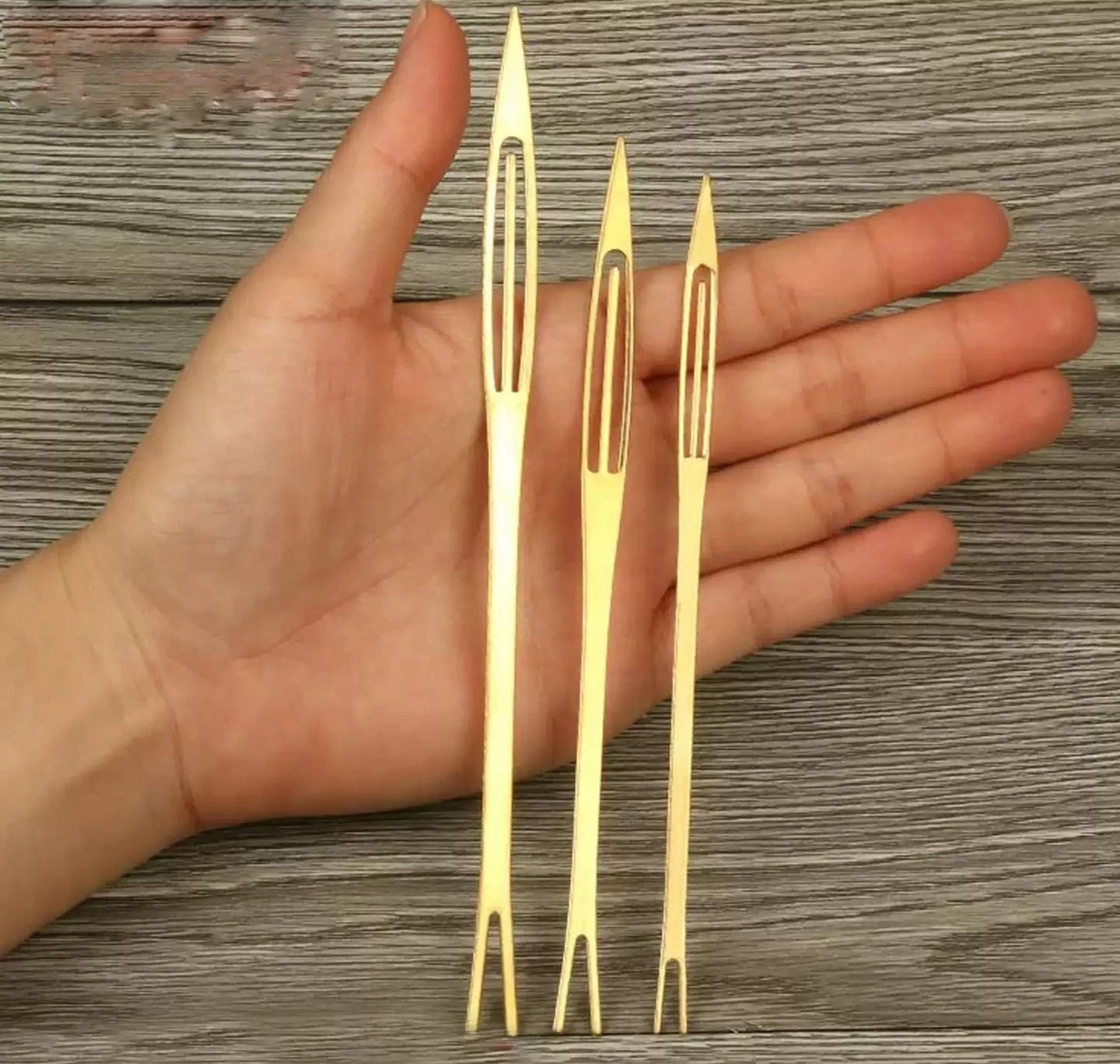 Copper Fishing Net Repair Shuttle Set For Smooth Braiding And Mending 5