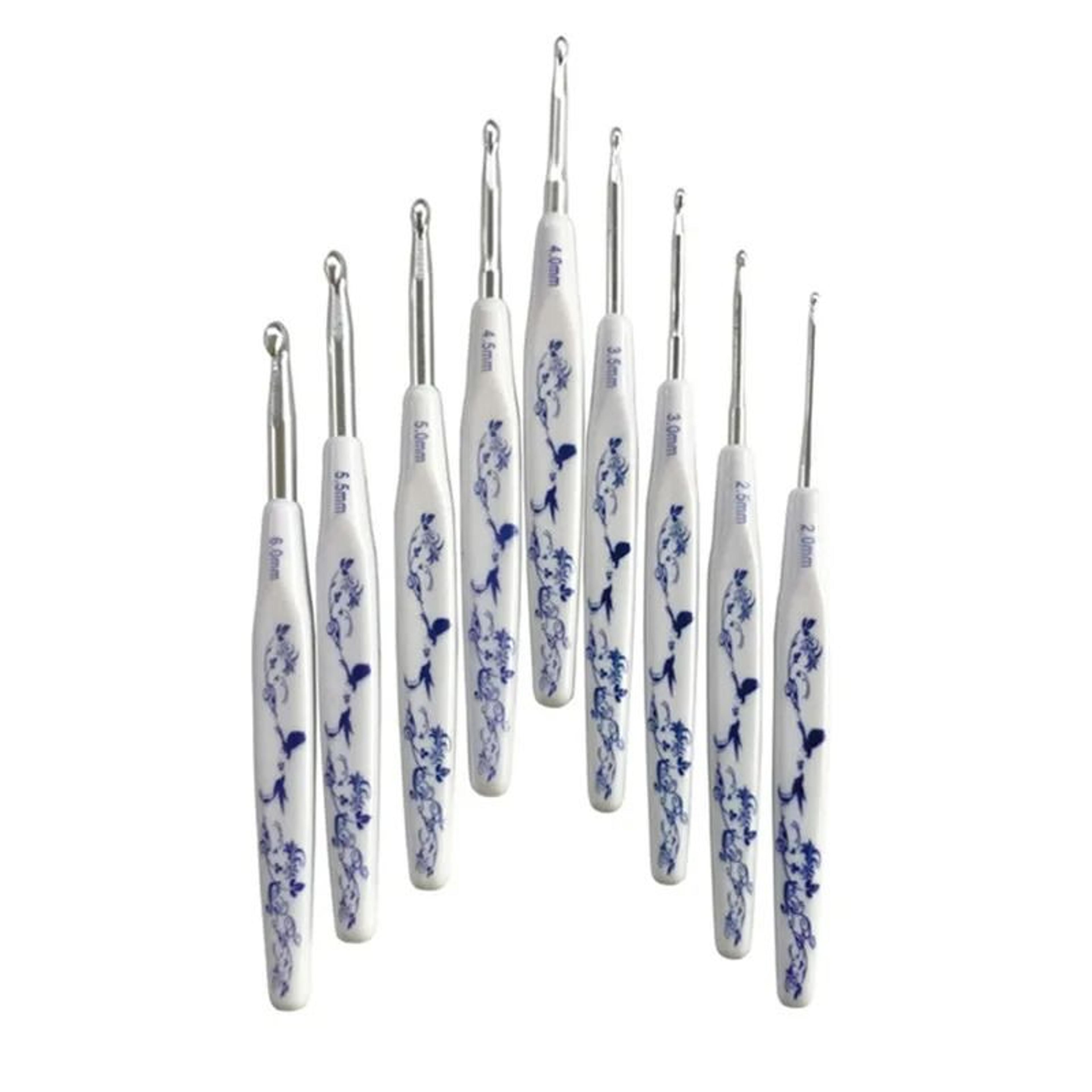 Ergonomic Crochet Hook Set For Smooth Comfortable Yarn Crafting Projects Beginners 5