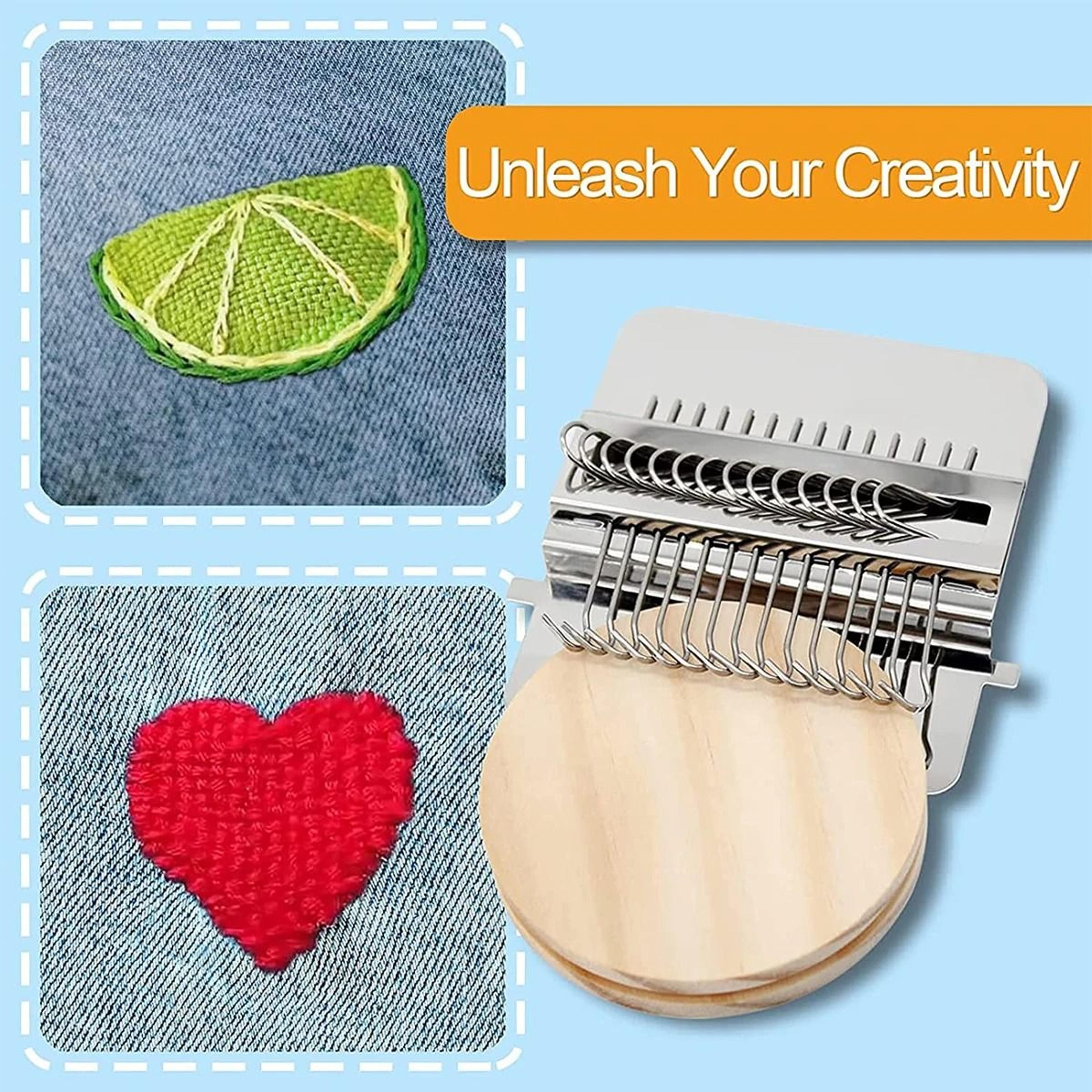 Fourteen Hook Speedweve Mending Loom Kit For Quick Fabric Repairs Projects 6