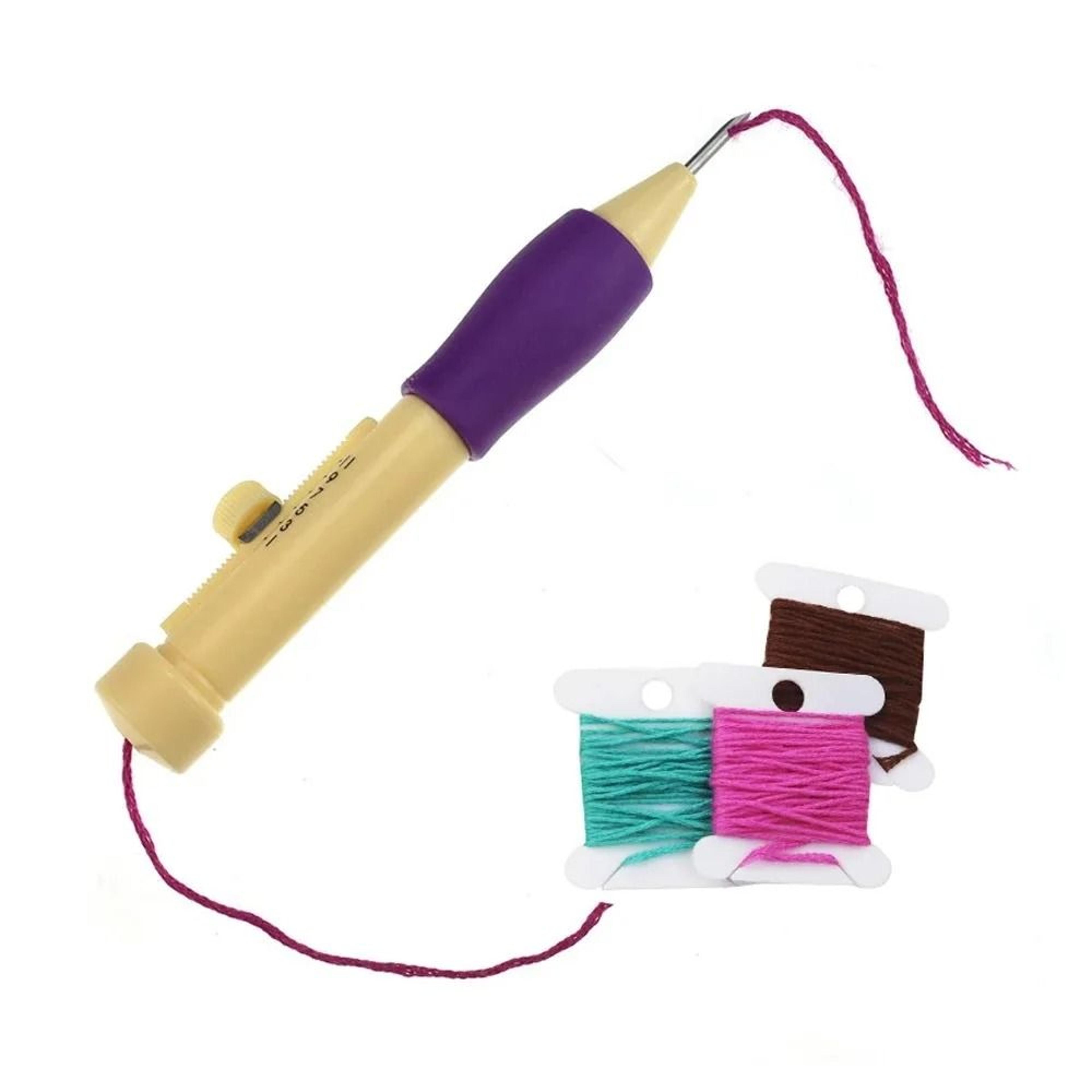 Comfort Grip Punch Needle Embroidery Pen Set For Creative Stitching Projects 1
