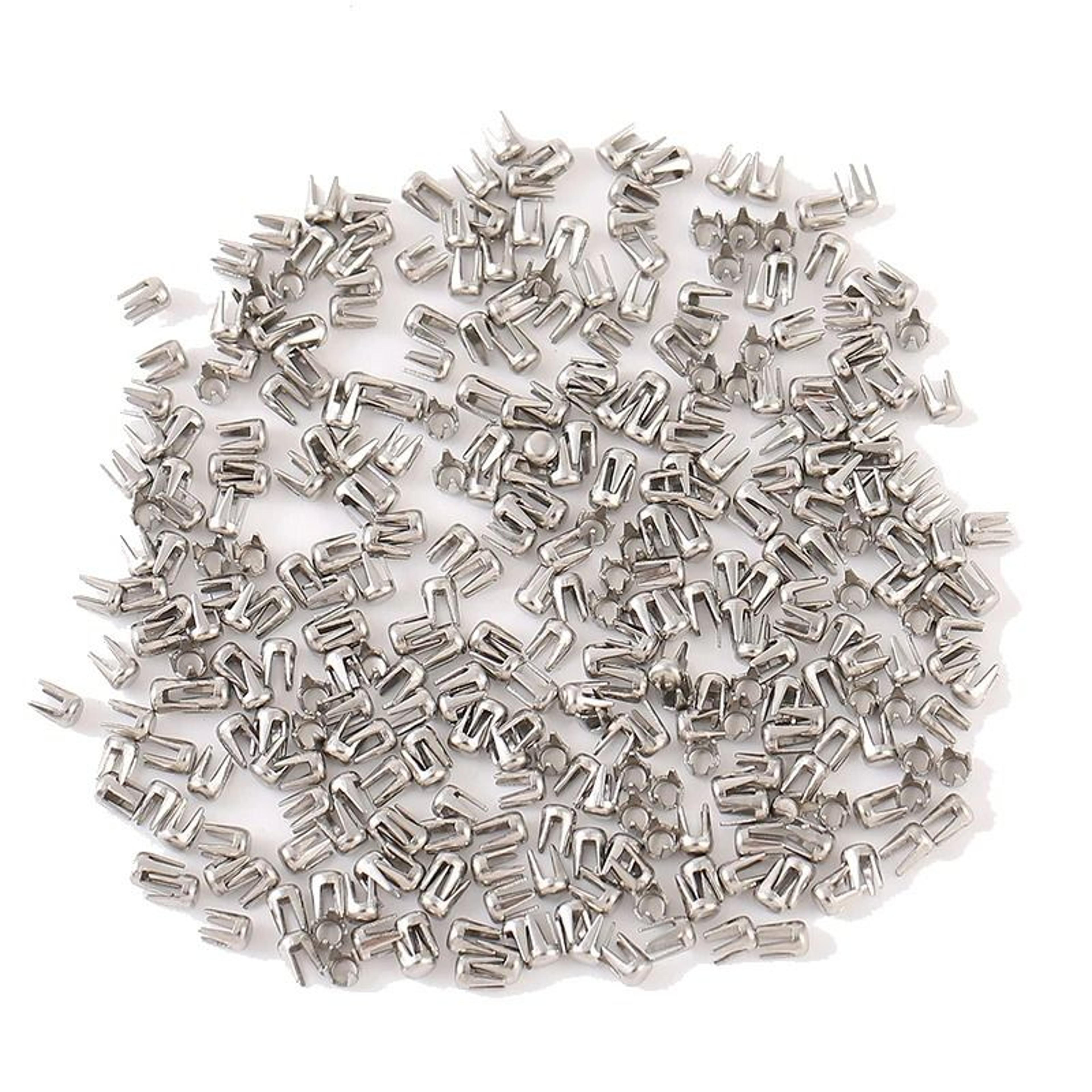 Stainless Steel Four Claw Pearl Rivets For Secure Clothing Embellishment Projects 2