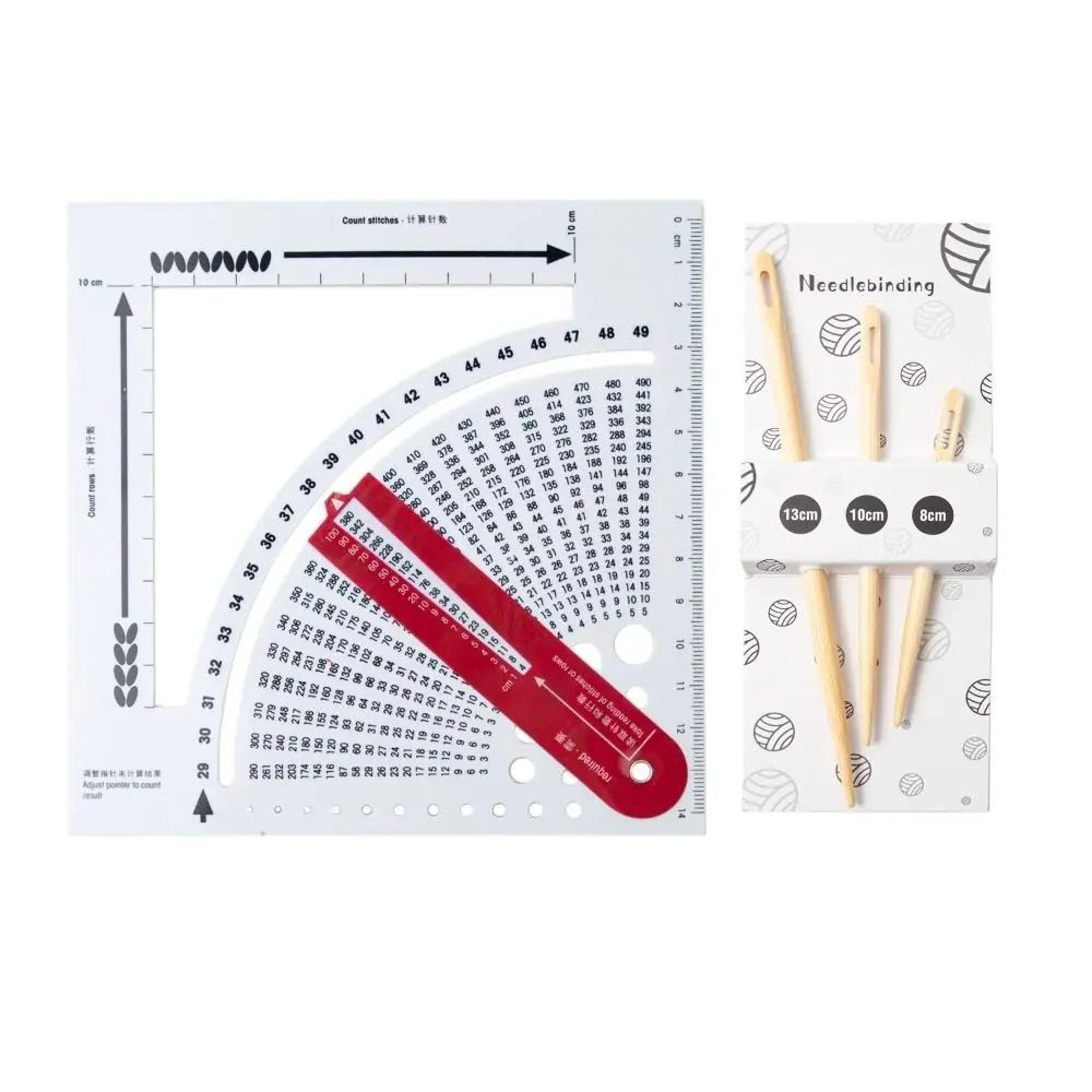 Knitting Gauge Converter Ruler For Accurate Stitch Counting And Sizing Projects 1