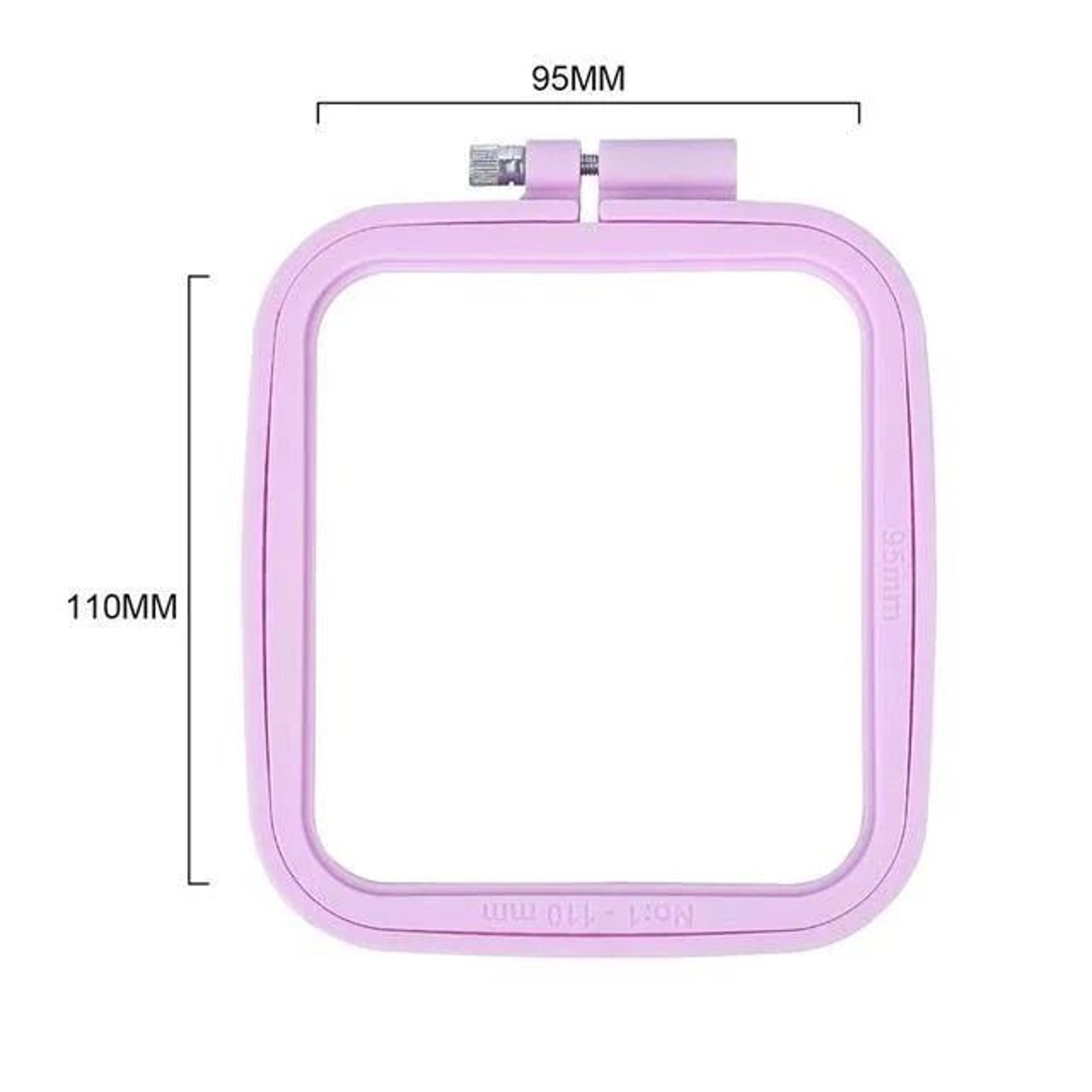 Adjustable Square Embroidery Hoop Set For Easy Cross Stitch Needlework Projects 6