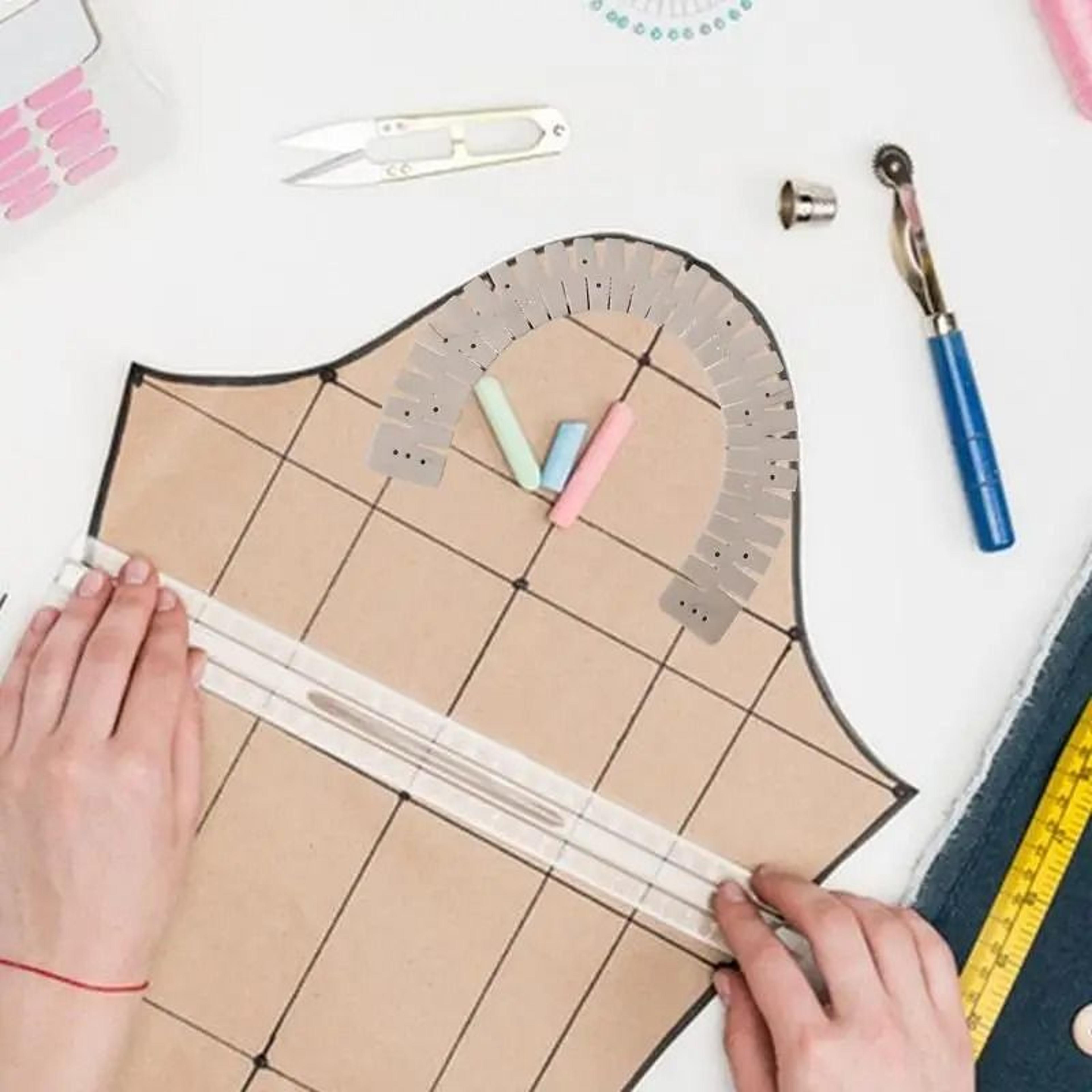 Flexible Silicone Hemming Ruler For Precise Heat Pressed Sewing Fabric Folds 4