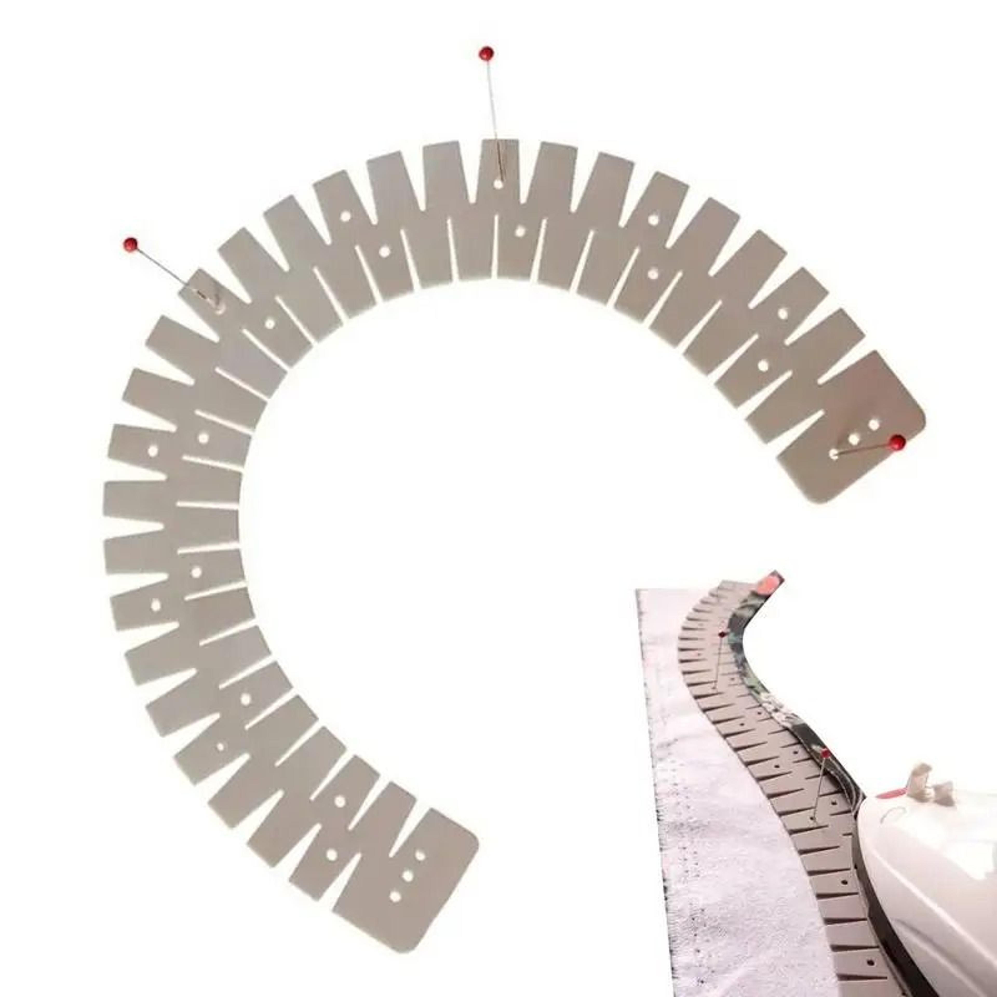 Flexible Silicone Hemming Ruler For Precise Heat Pressed Sewing Fabric Folds 6