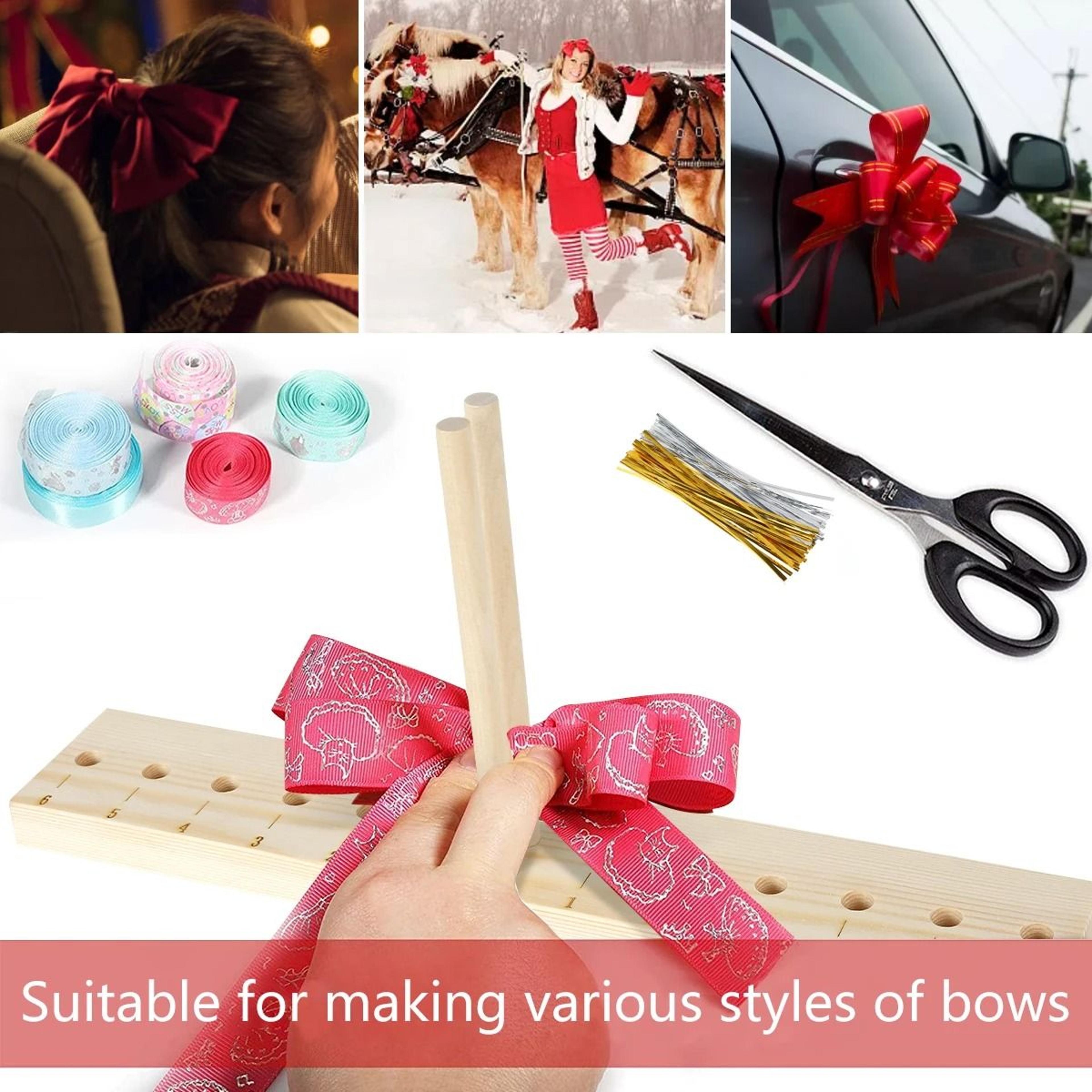 Adjustable Wooden Bow Maker Tool For Ribbon Wreaths Hair Bows Crafts 7