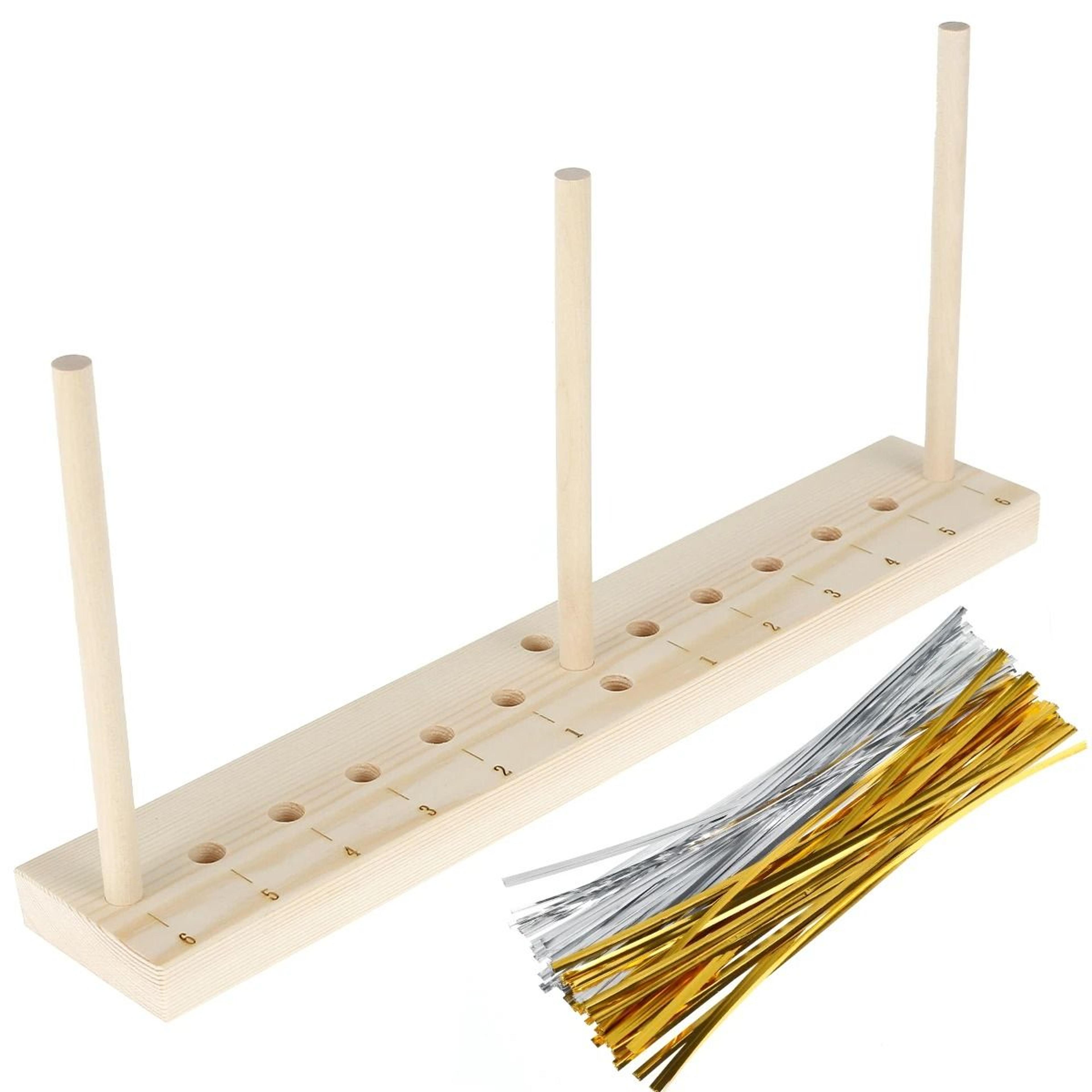 adjustable wooden bow maker tool for ribbon wreaths hair bows crafts