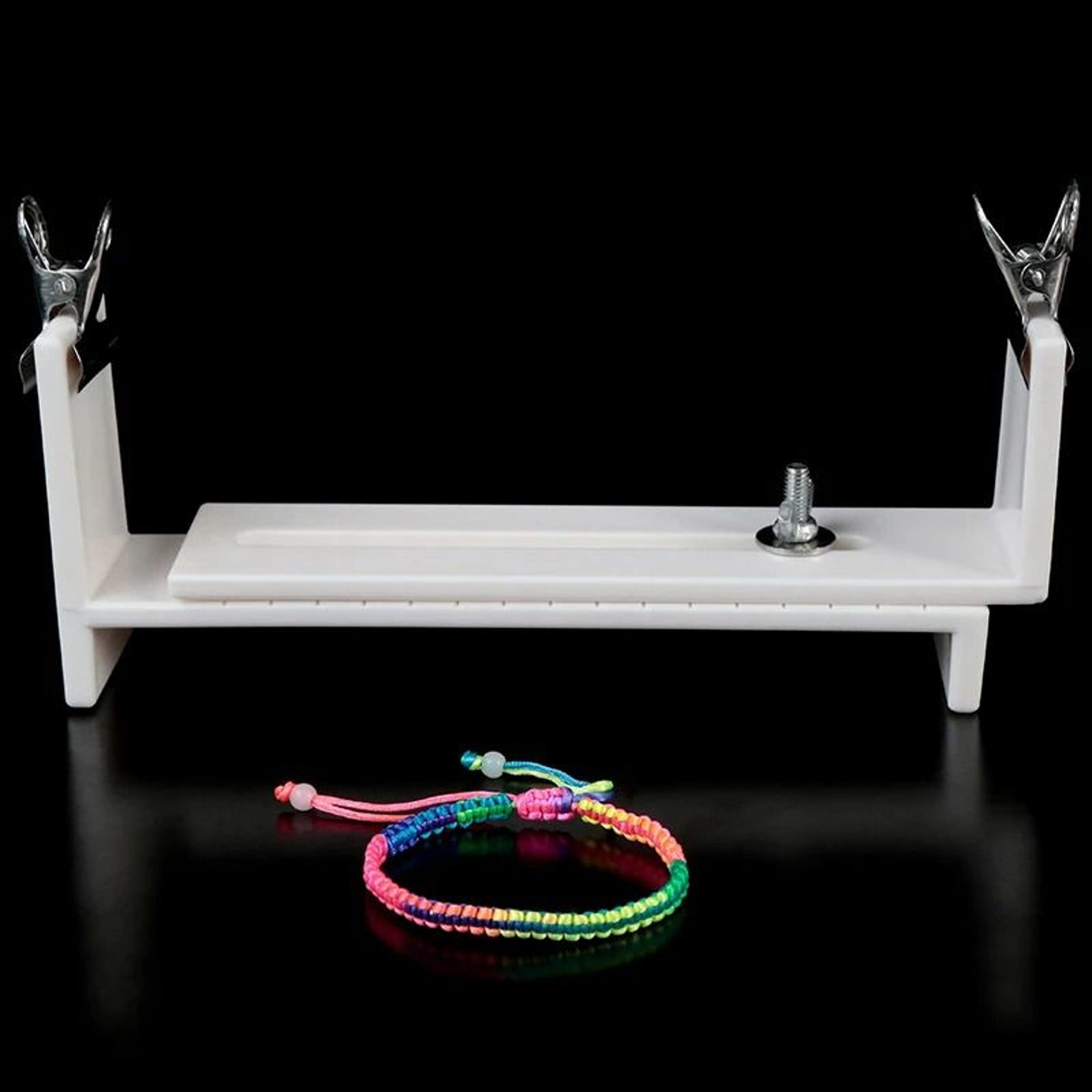 Wooden Bracelet Braiding Frame Tool For Neat Friendship Jewelry Making Projects 1