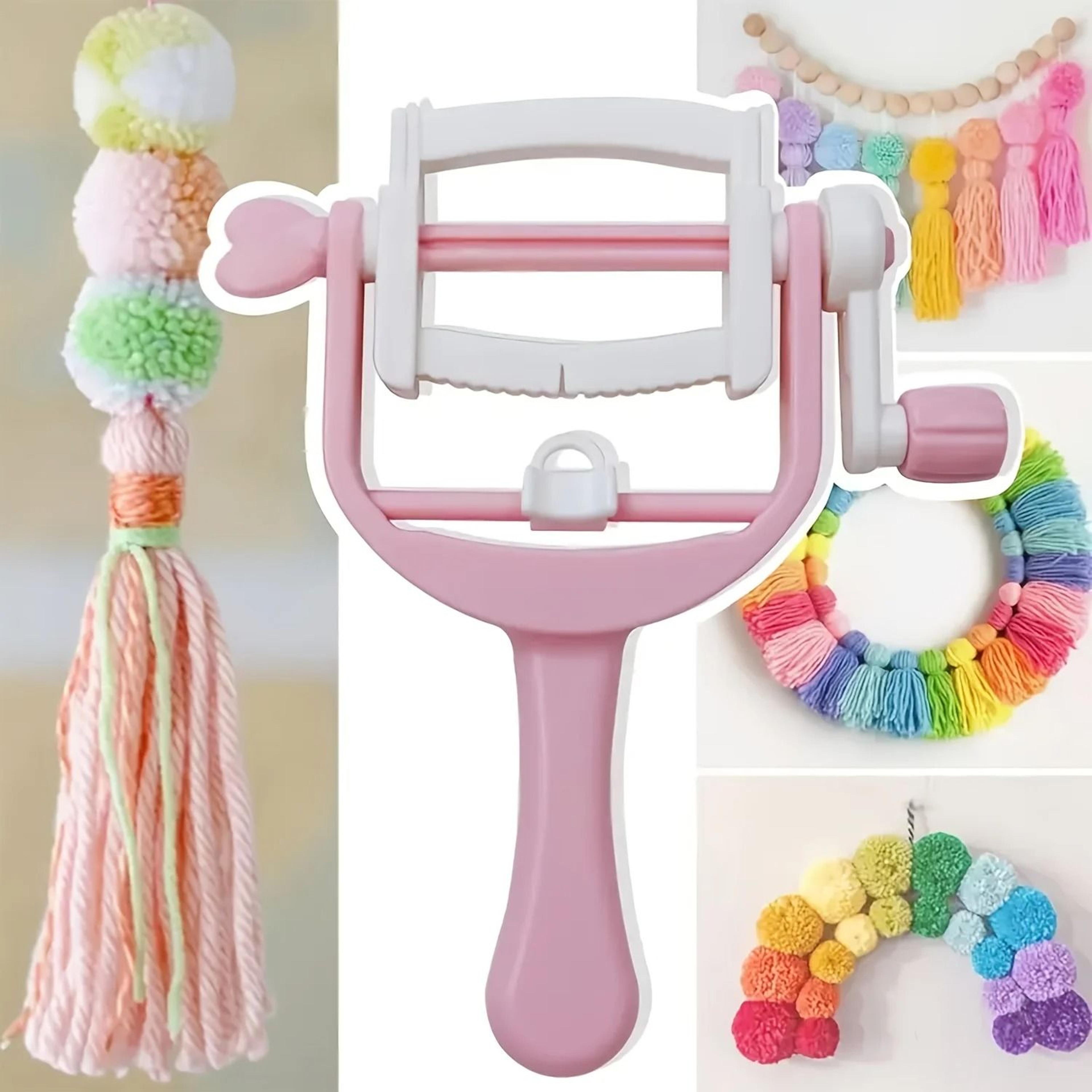 Hand Crank Pom Pom Maker For Fast Yarn Fringe Craft Projects 1
