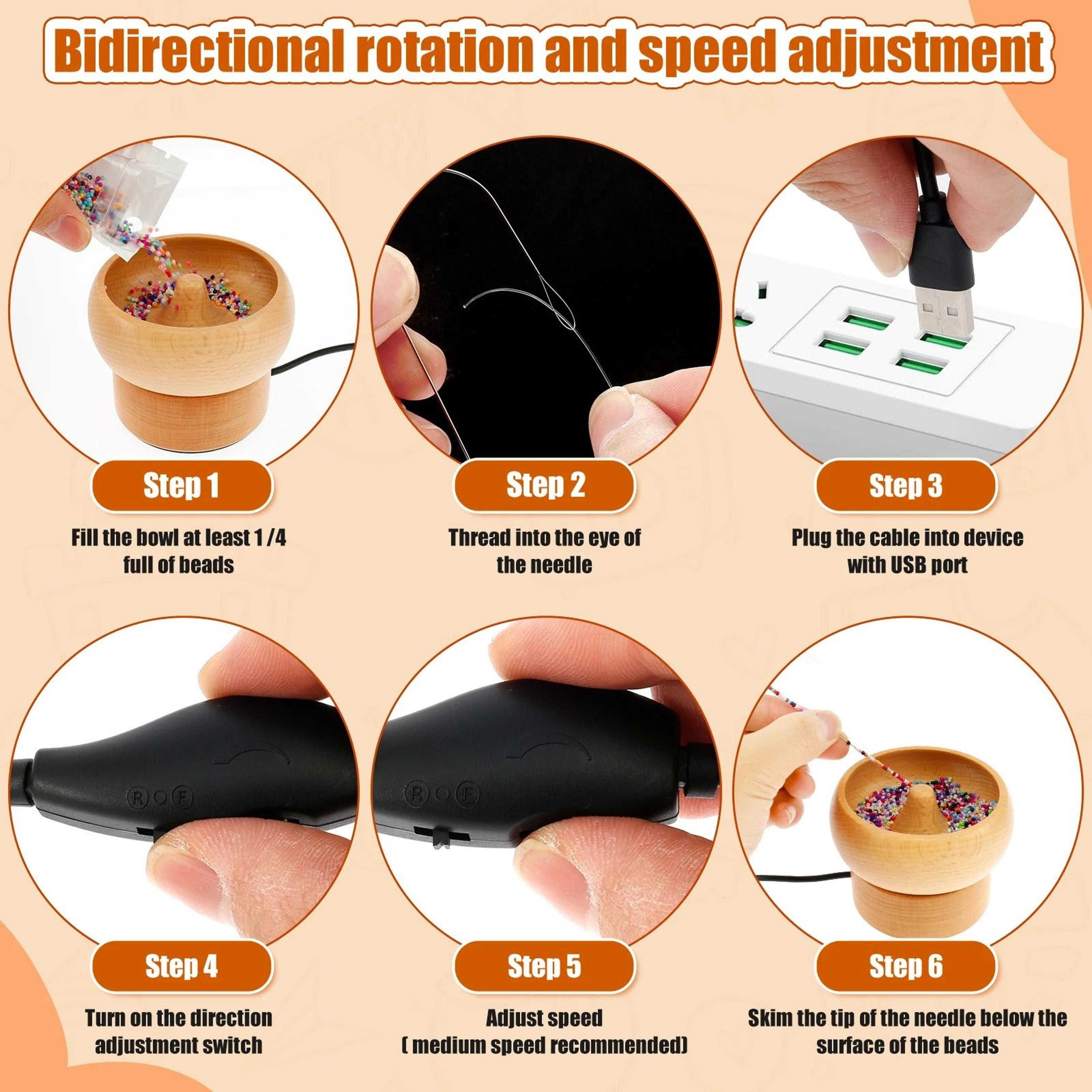 Electric Bead Spinner Machine For Fast Bracelet Necklace Jewelry Making Projects 2