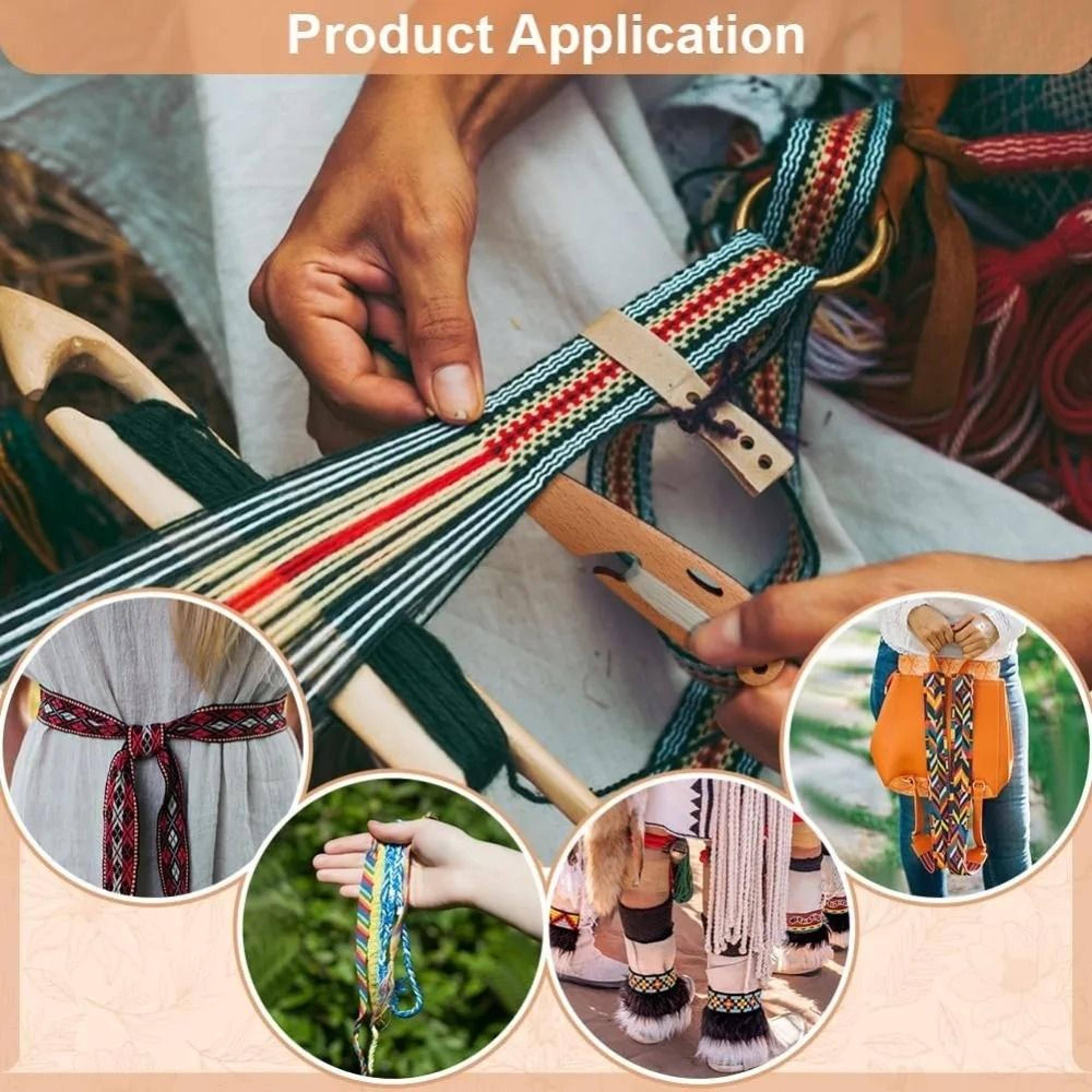 Three Piece Beech Wood Weaving Shuttle Set For Smoother Tapestry Craft 4