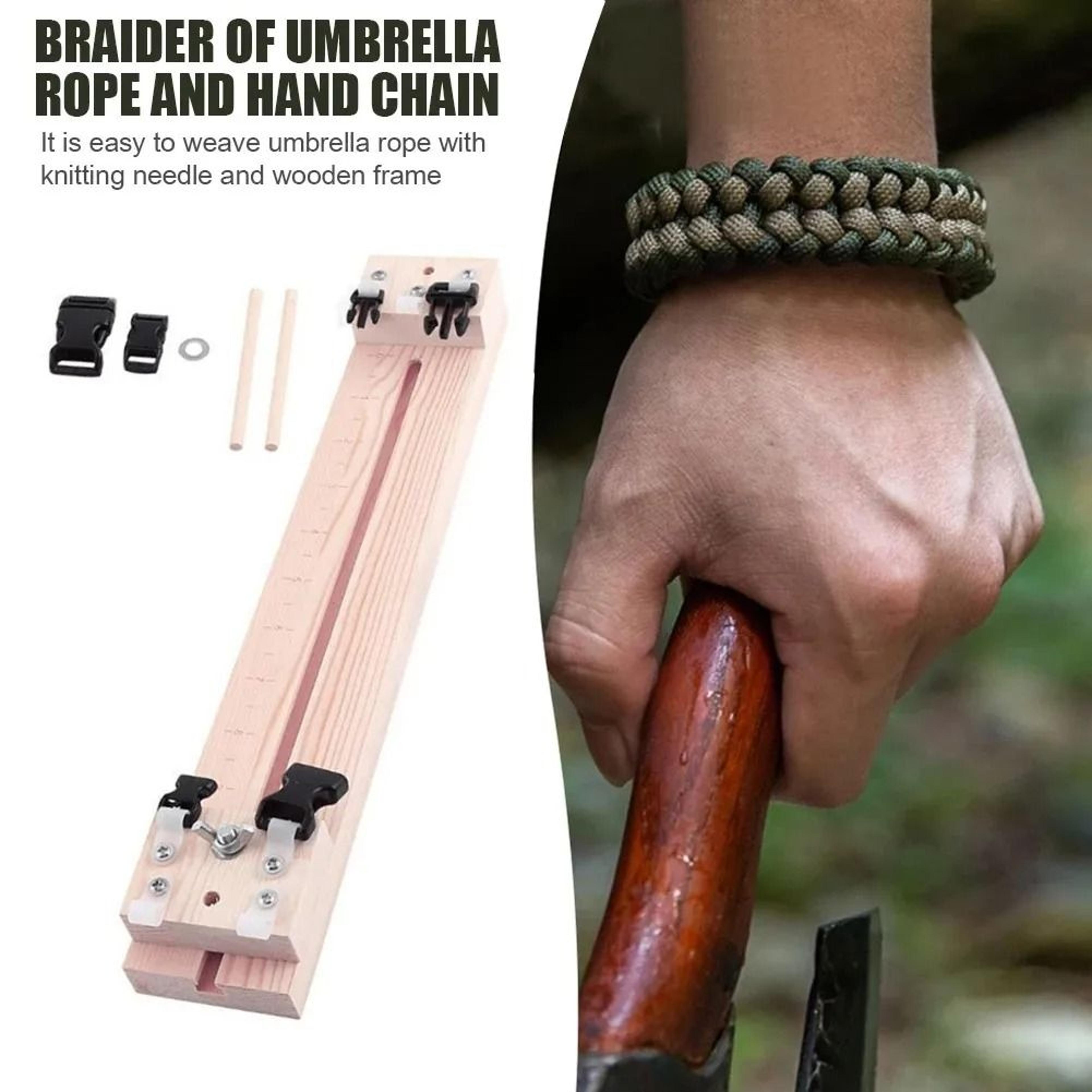 Adjustable Wooden Paracord Bracelet Jig For Straighter Tighter Consistent Weaving Results 9