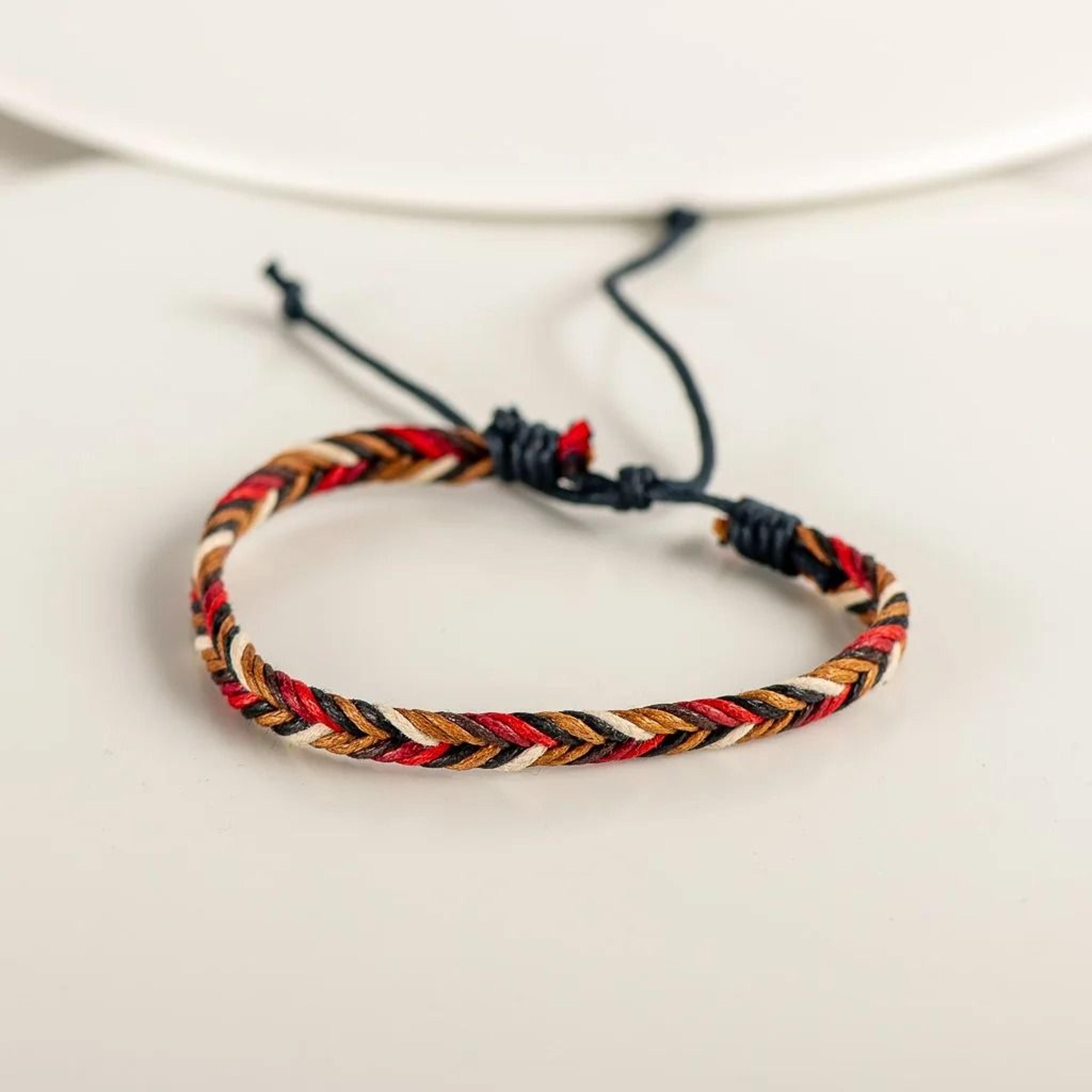 Handmade Macrame Rope Bracelet For Adjustable Comfortable Everyday Bohemian Style Wear 1