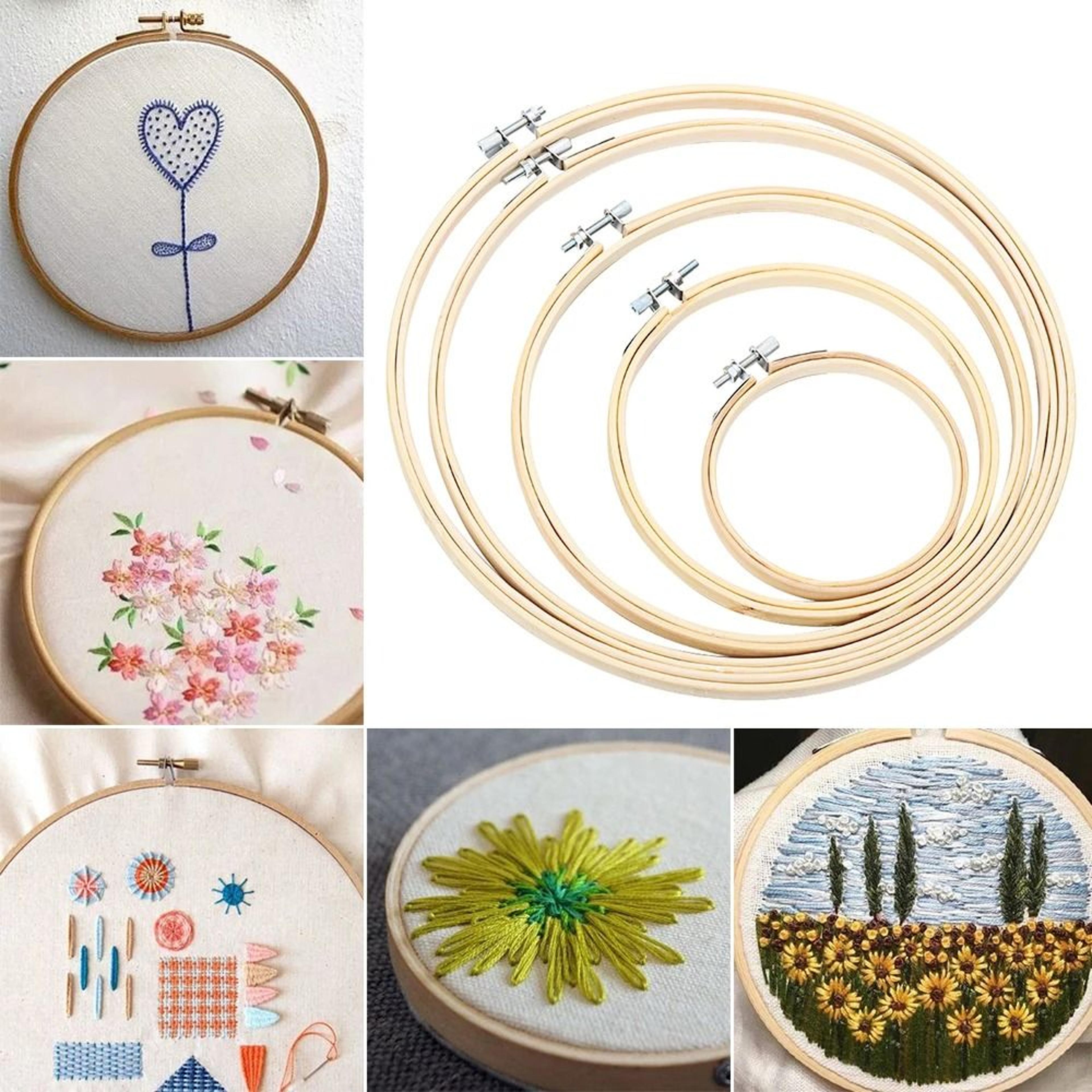 Adjustable Bamboo Embroidery Hoop For Smoother Stitching And Creative Display Projects 13