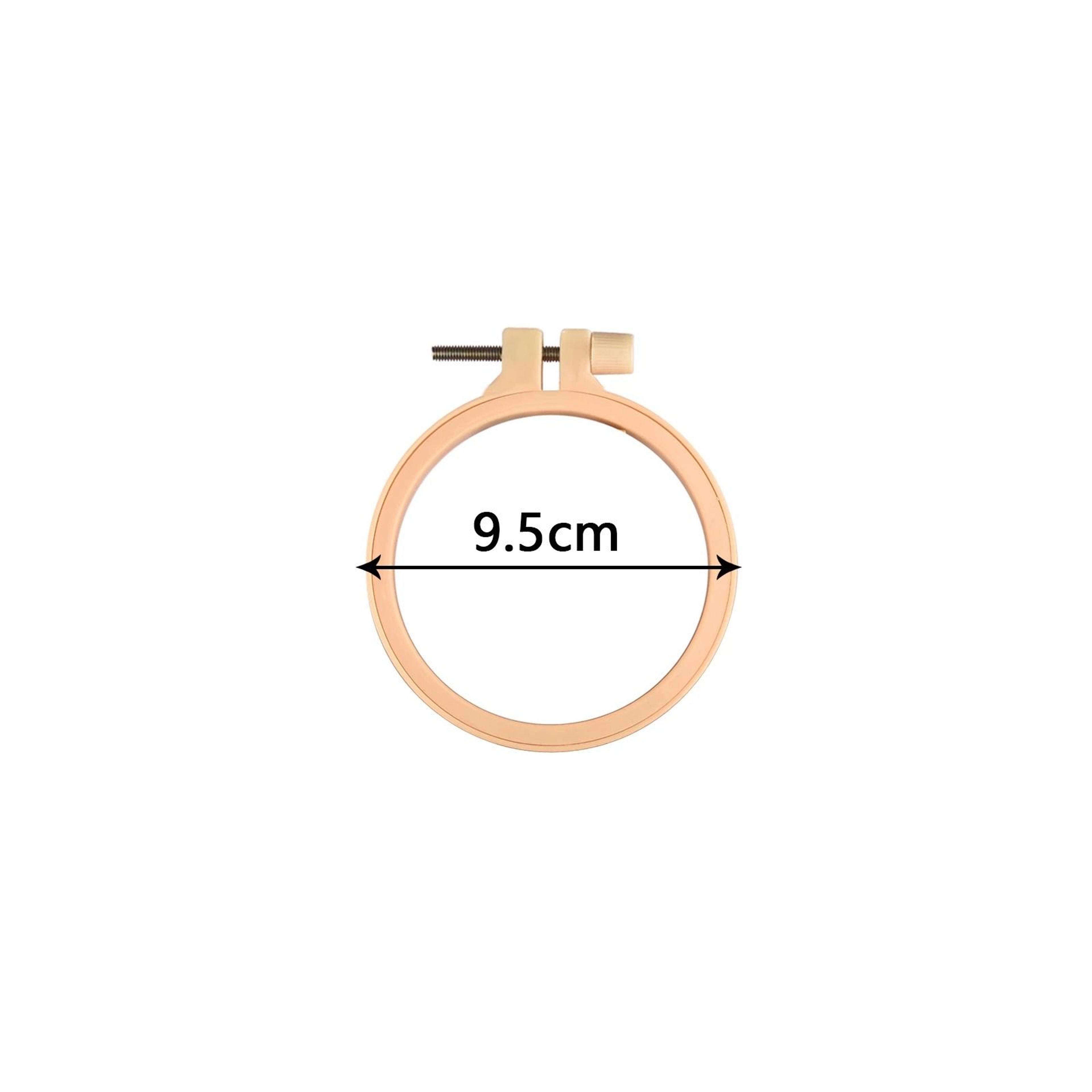 Wood Look Plastic Embroidery Hoop Set For Neater Comfortable Stitching Projects 2