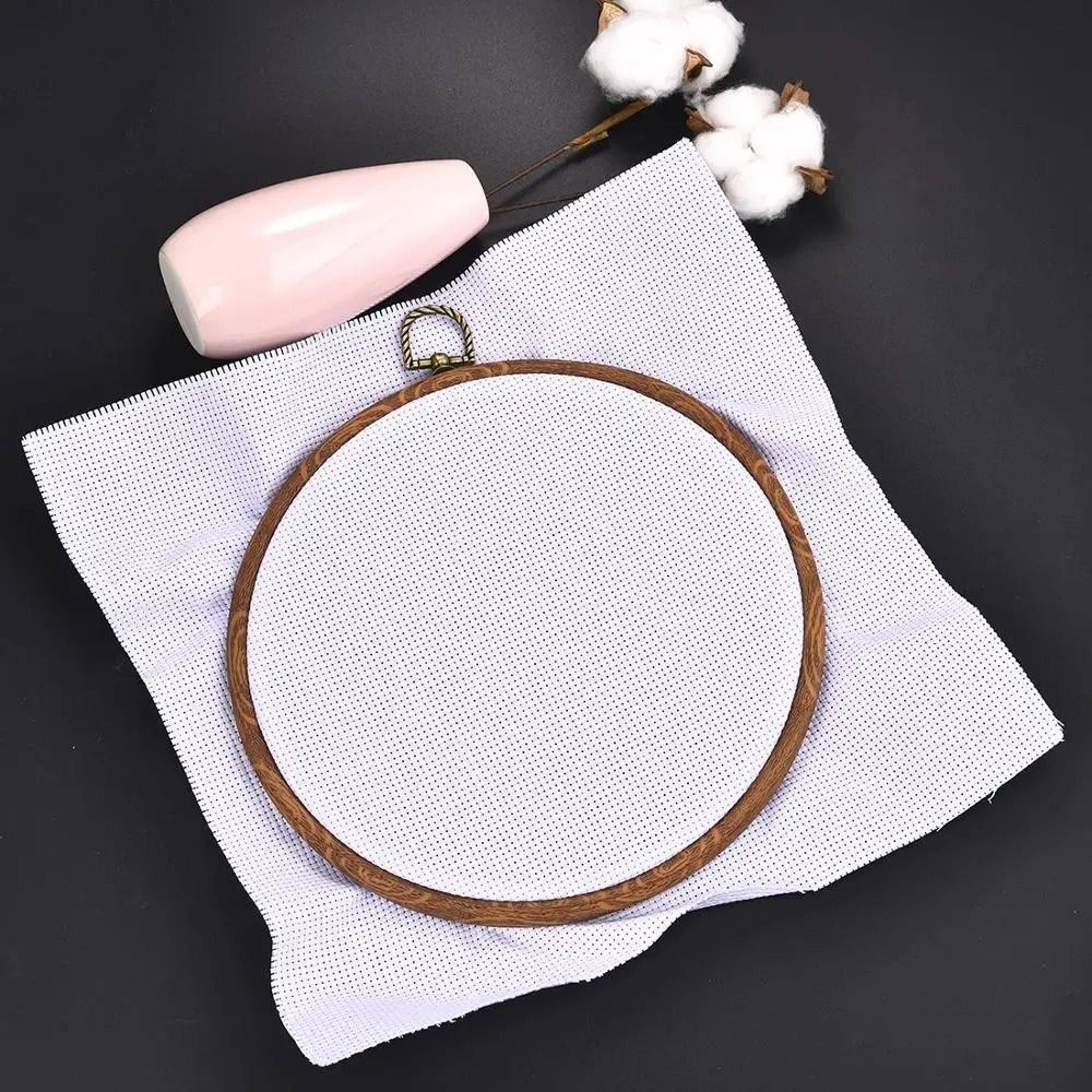 Wood Look Plastic Embroidery Hoop Set For Neater Comfortable Stitching Projects 21