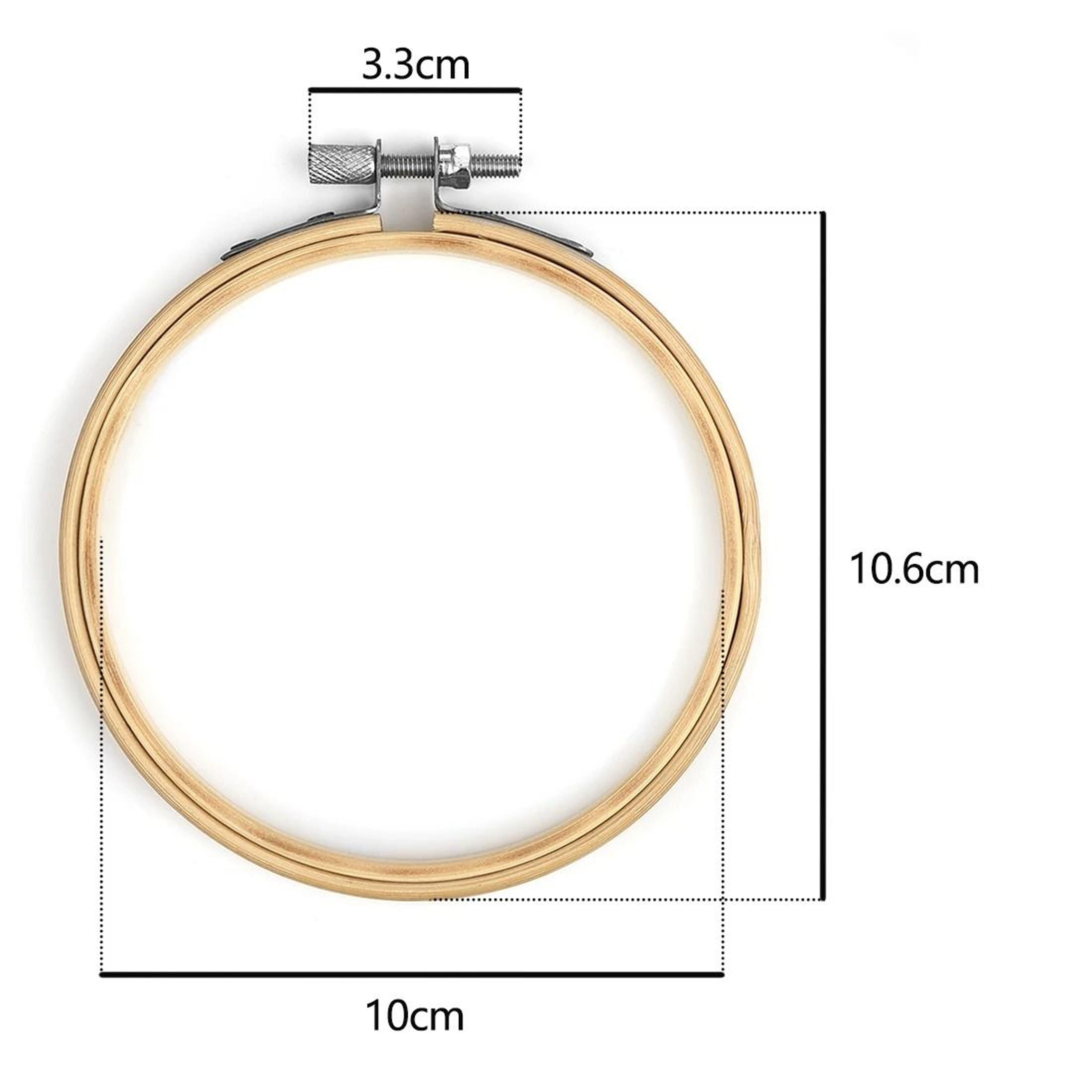 Smooth Wood Needlecraft Ring Set For Easy Fabric Tension 1