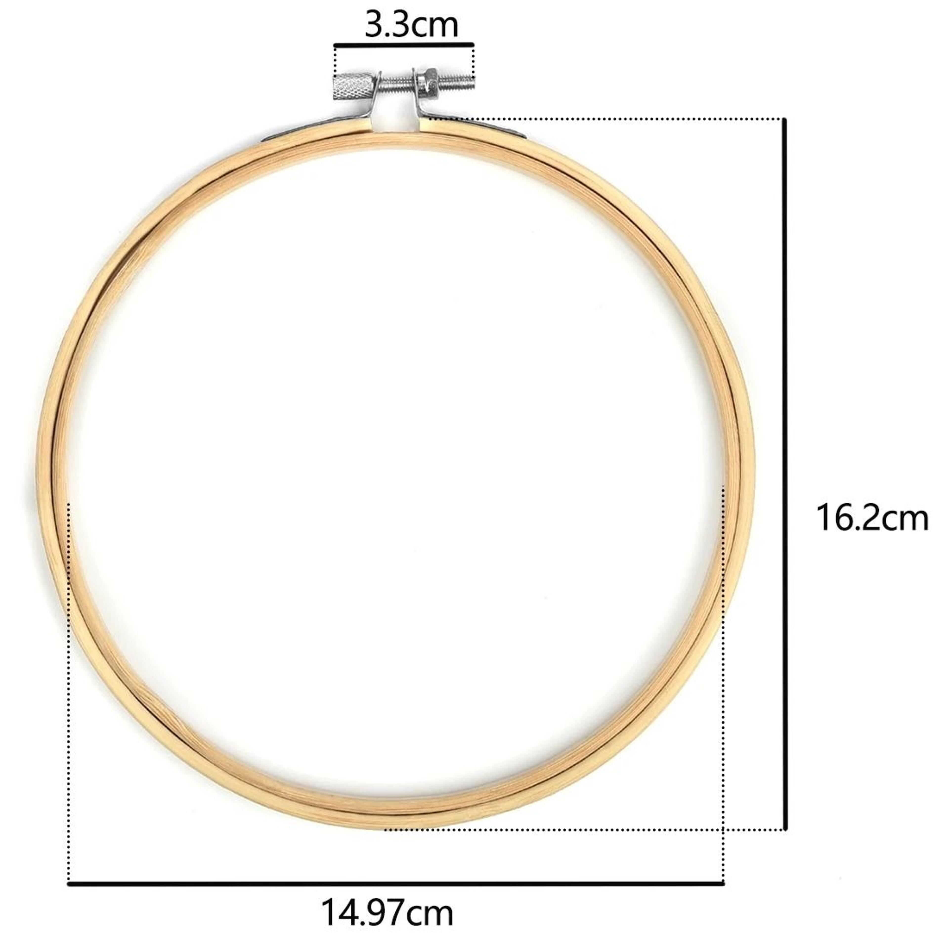 Smooth Wood Needlecraft Ring Set For Easy Fabric Tension 3
