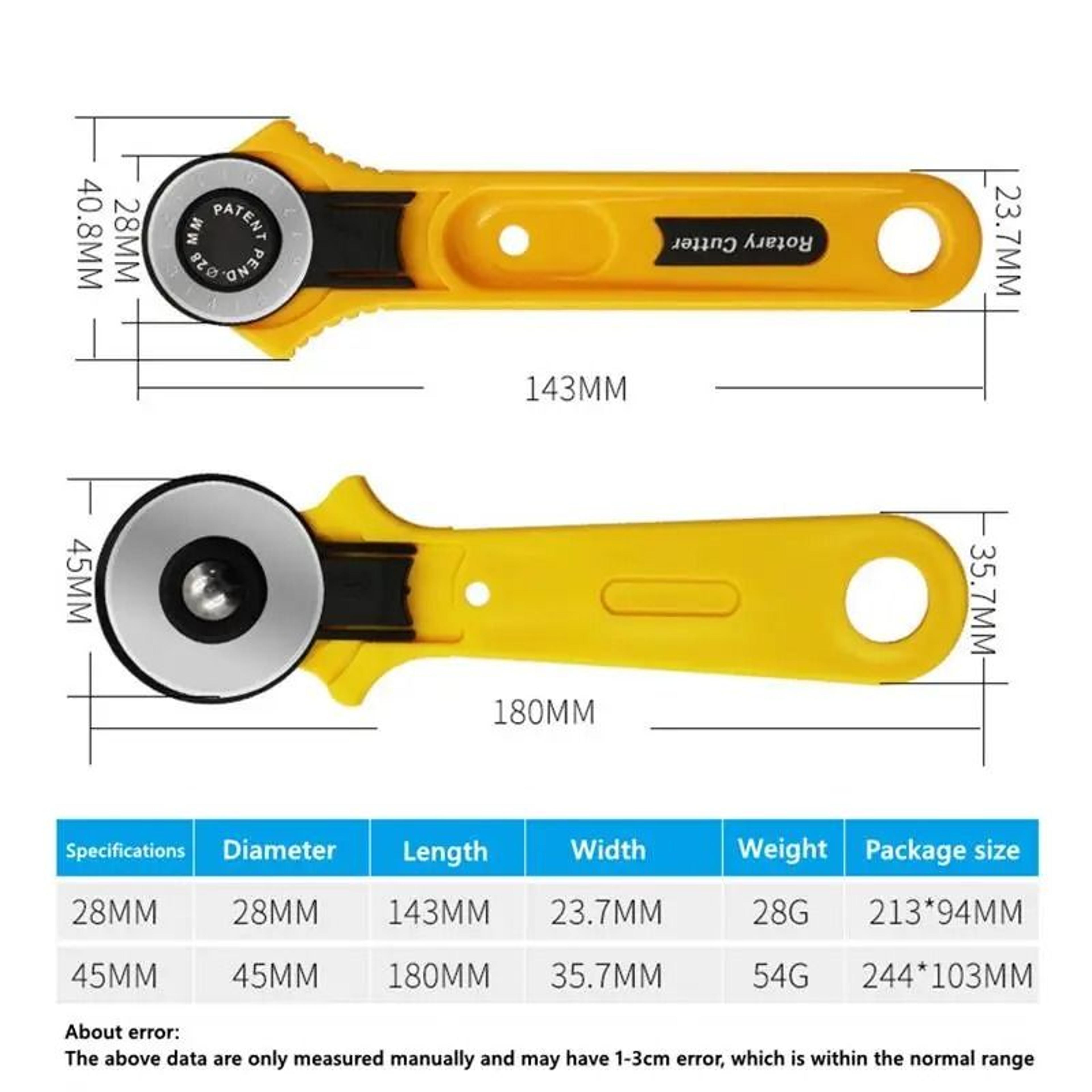 Precision 28mm Rotary Fabric Cutter For Patchwork Quilting And Leather Crafts 6